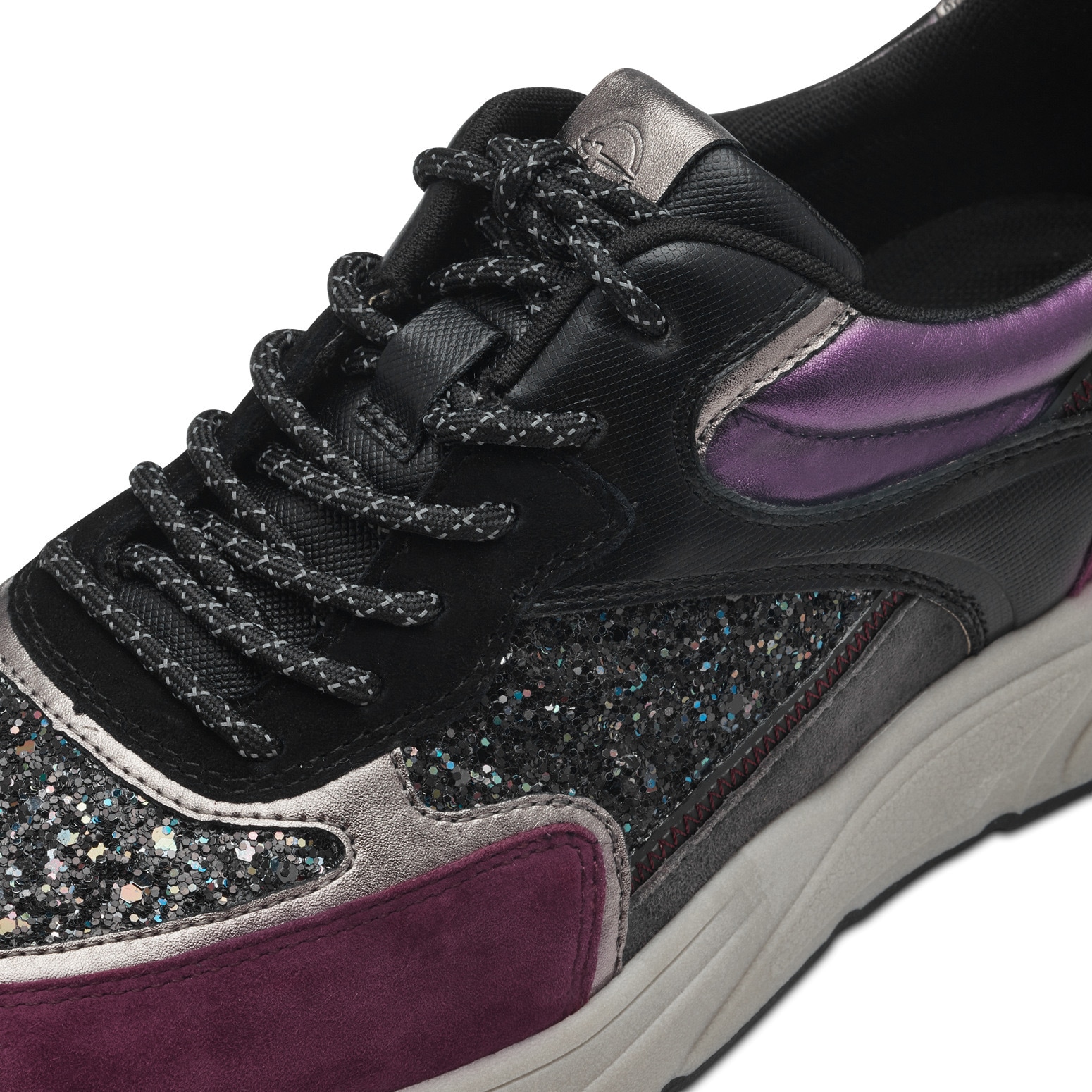 Tamaris Keilsneaker, Schnürschuh, Halbschuh, Freizeitschuh, farbenfrohe Kontrastbesätze