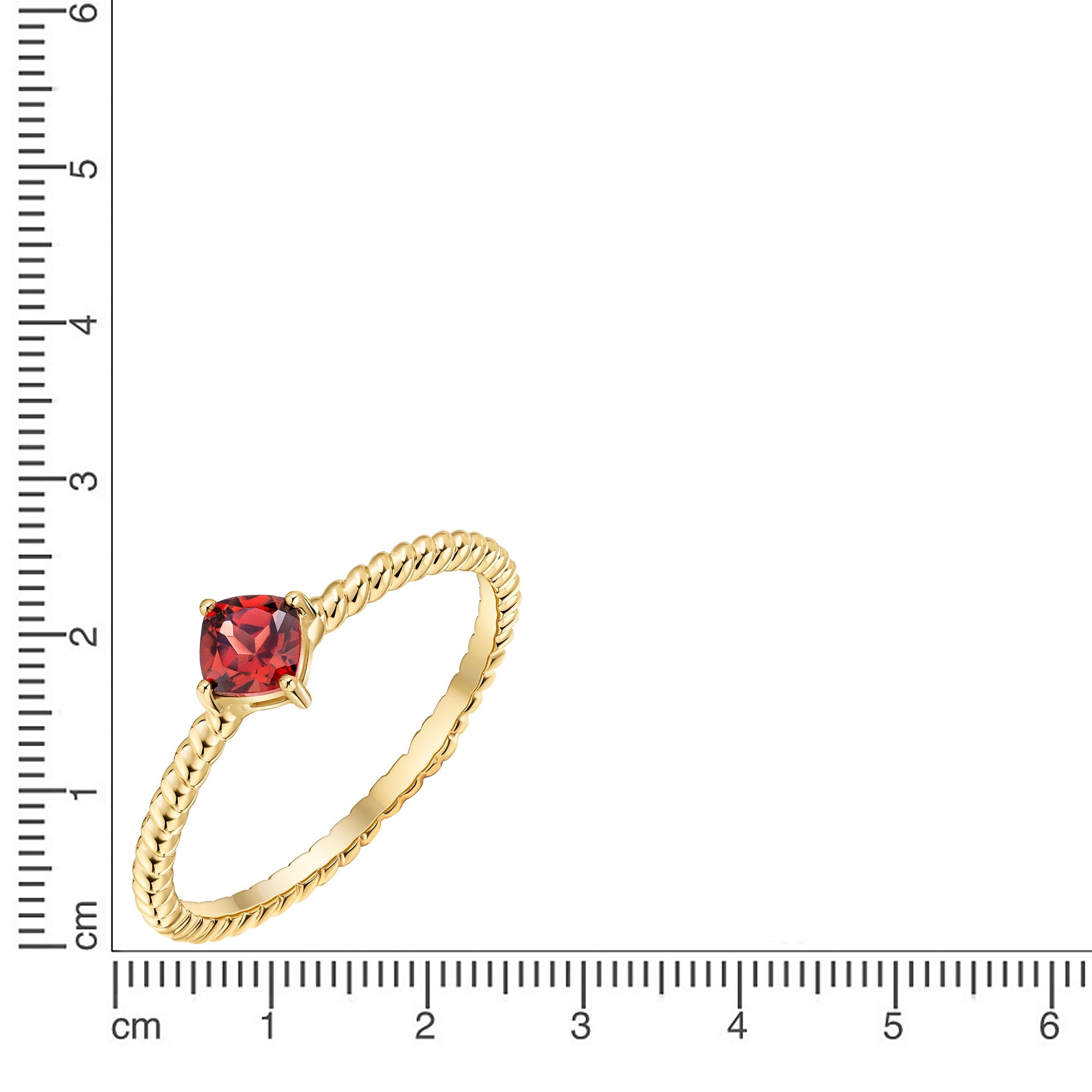 Firetti Fingerring »Schmuck Geschenk Gold 333 Damenring Ring« mit Granat