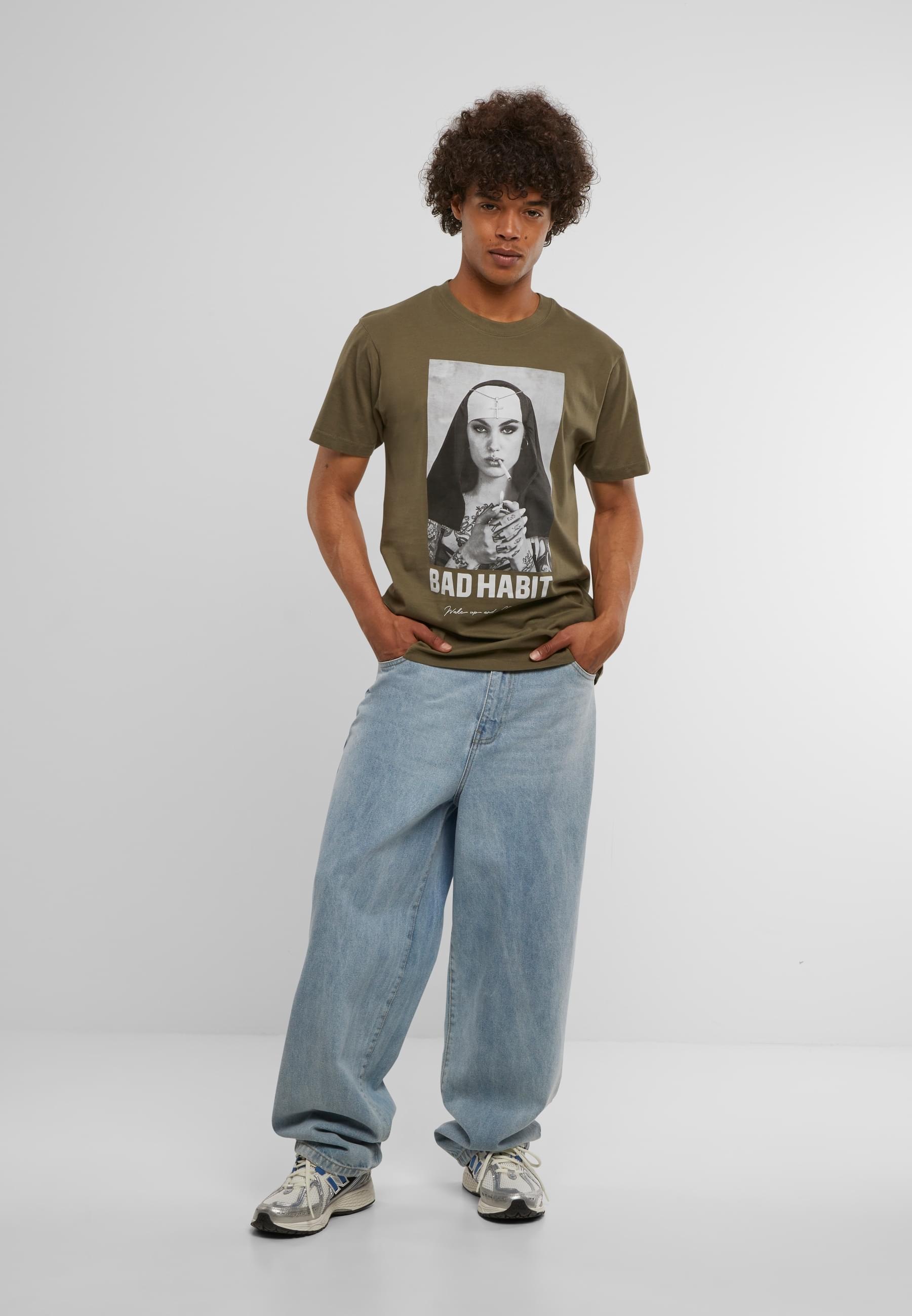 MisterTee T-Shirt »MisterTee Herren Bad Habit Tee«, (1 tlg.)