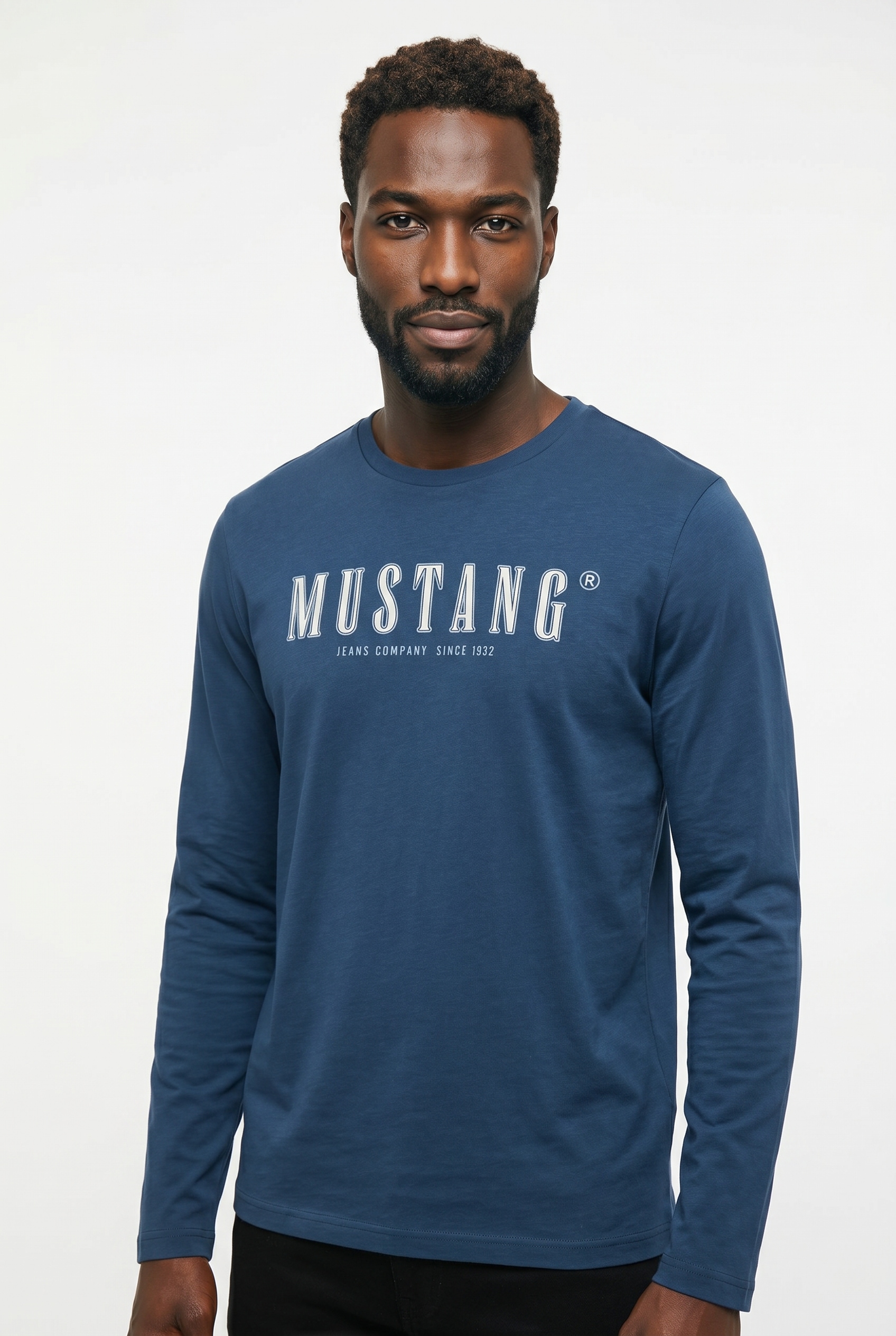 MUSTANG Langarmshirt "Style Adrian" plakativ bedruckt