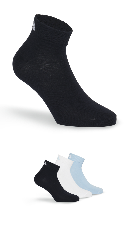 Fila Kurzsocken "UNISEX INVISIBLE PLAIN SOCKS", (3 Paar), mit Logostickerei günstig online kaufen