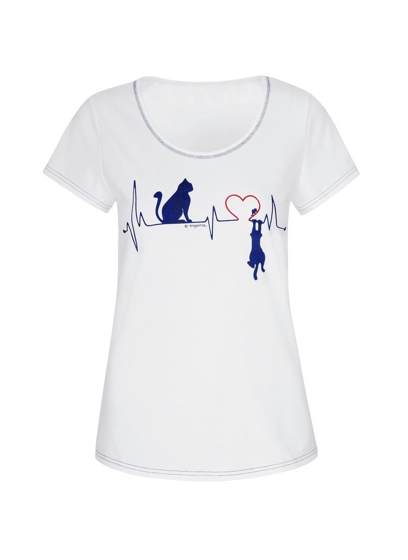 Trigema T-Shirt »TRIGEMA Atemberaubendes Print« | tollem T-Shirt kaufen BAUR mit