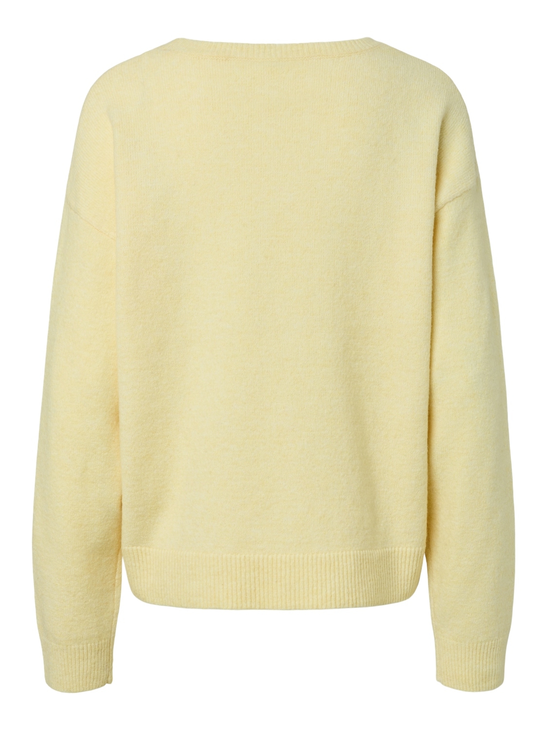 pieces Rundhalspullover »PCSALLY LS O-NECK KNIT NOOS BC« Materialmix