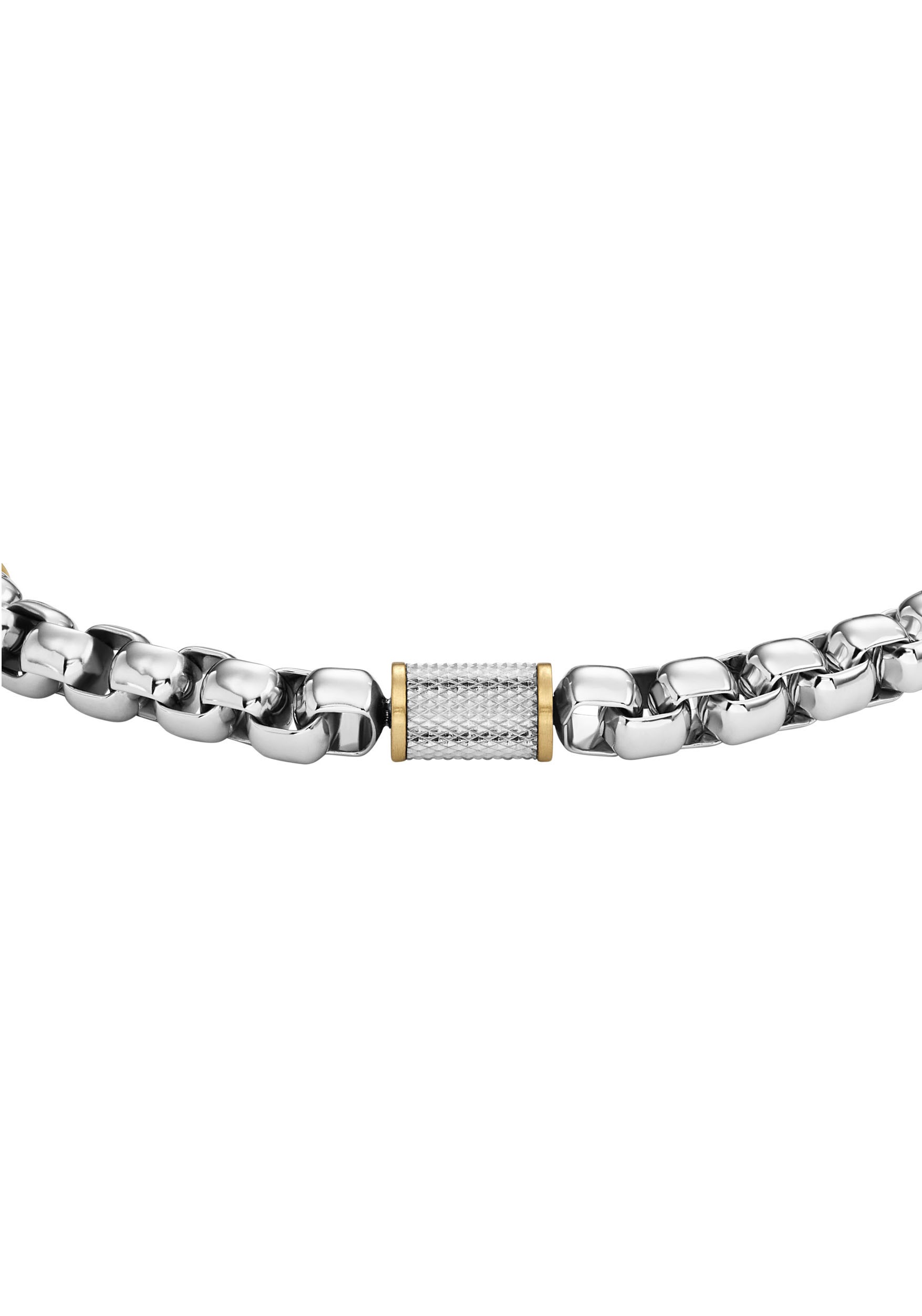 Edelstahlarmband FOSSIL "Schmuck Geschenk Edelstahl Armschmuck JEWELRY", gold (edelstahlfarben, gelbgoldfarben), Armbänder, Damen, 19,5cm, Edelstahl, Edelstahlarmband 4