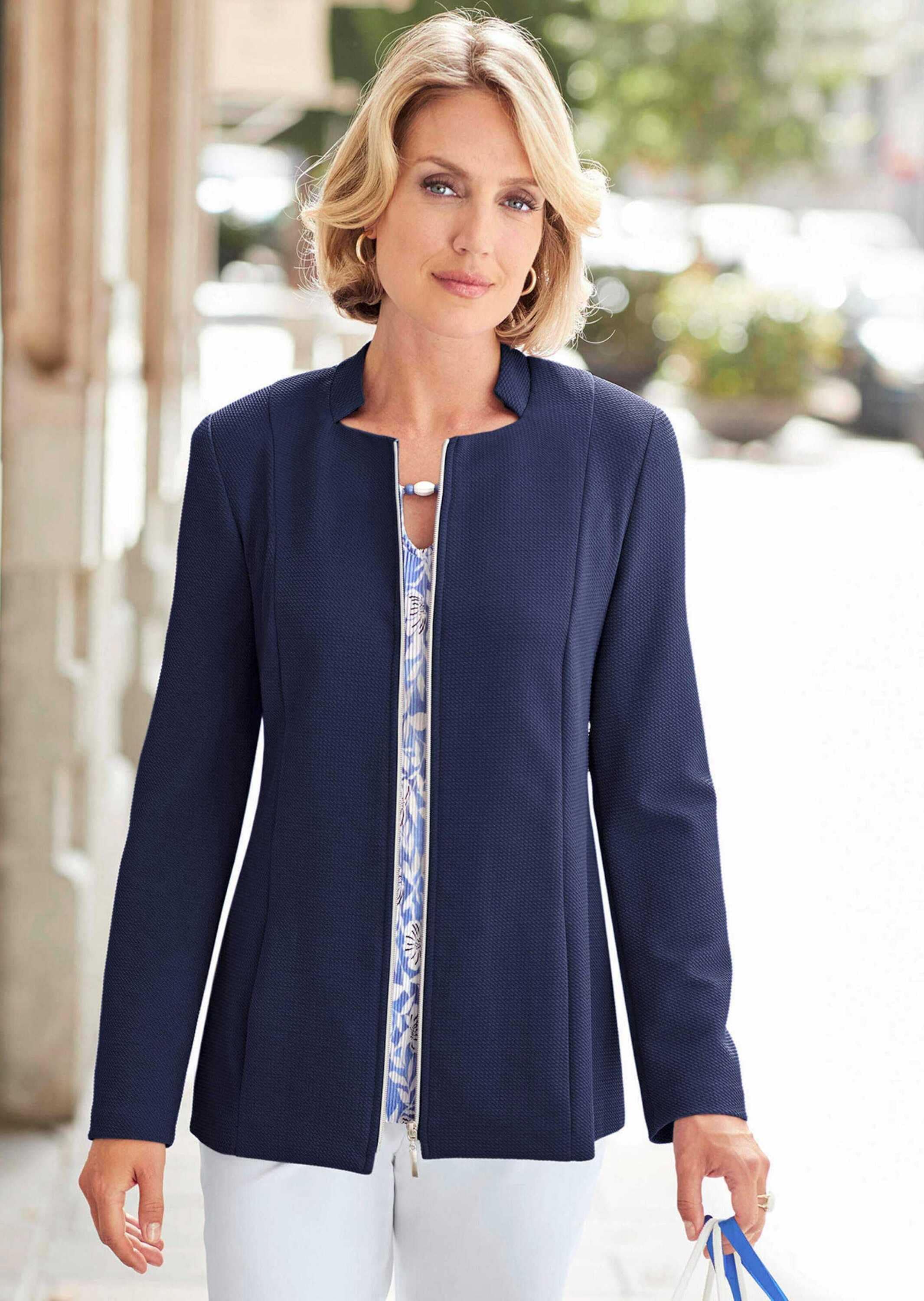 GOLDNER Jackenblazer »Kurzgröße Blazer in leicht elastischer Qualität«