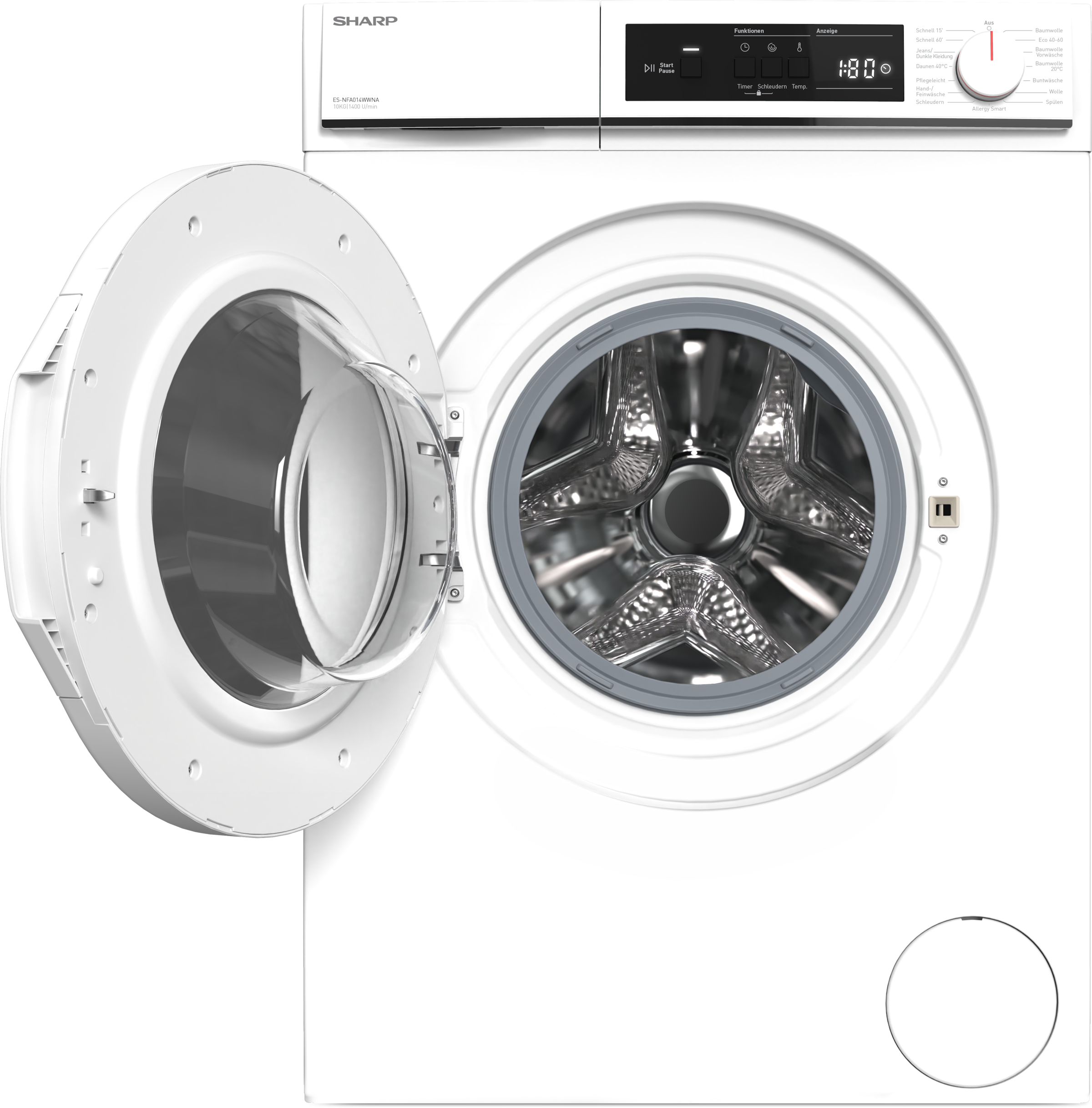 Sharp Waschmaschine Budget PROMO "ES-NFA014WWNA-DE" 10 kg 1400 U/min 10kg / günstig online kaufen