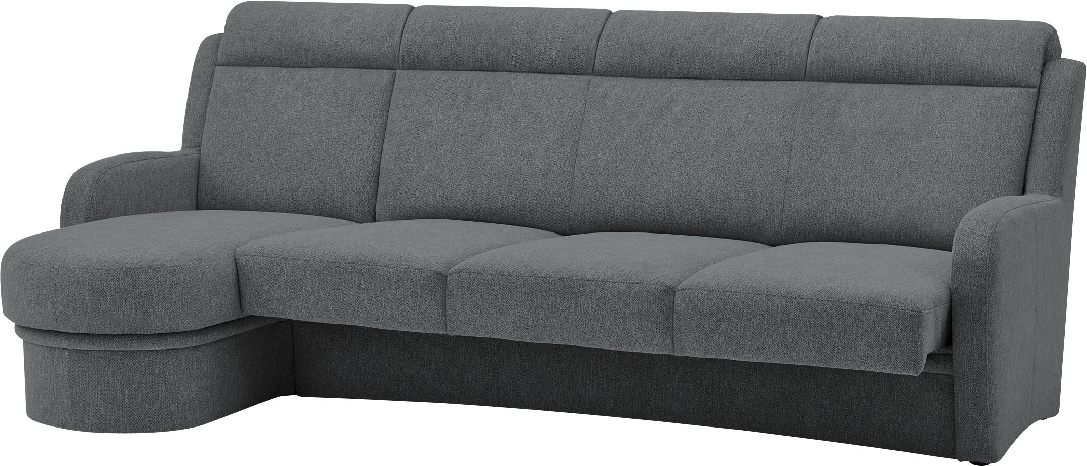 VILLA BECK Ecksofa »Varese L-Form«, (2 St.), Kopfteilverstellung, wahlweise mit Sitzvorzug, in Sitzhöhe 49 cm