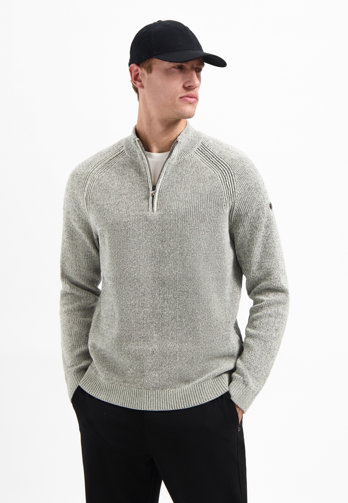 No Excess Melange Half-Zip Sweater Kit XXL