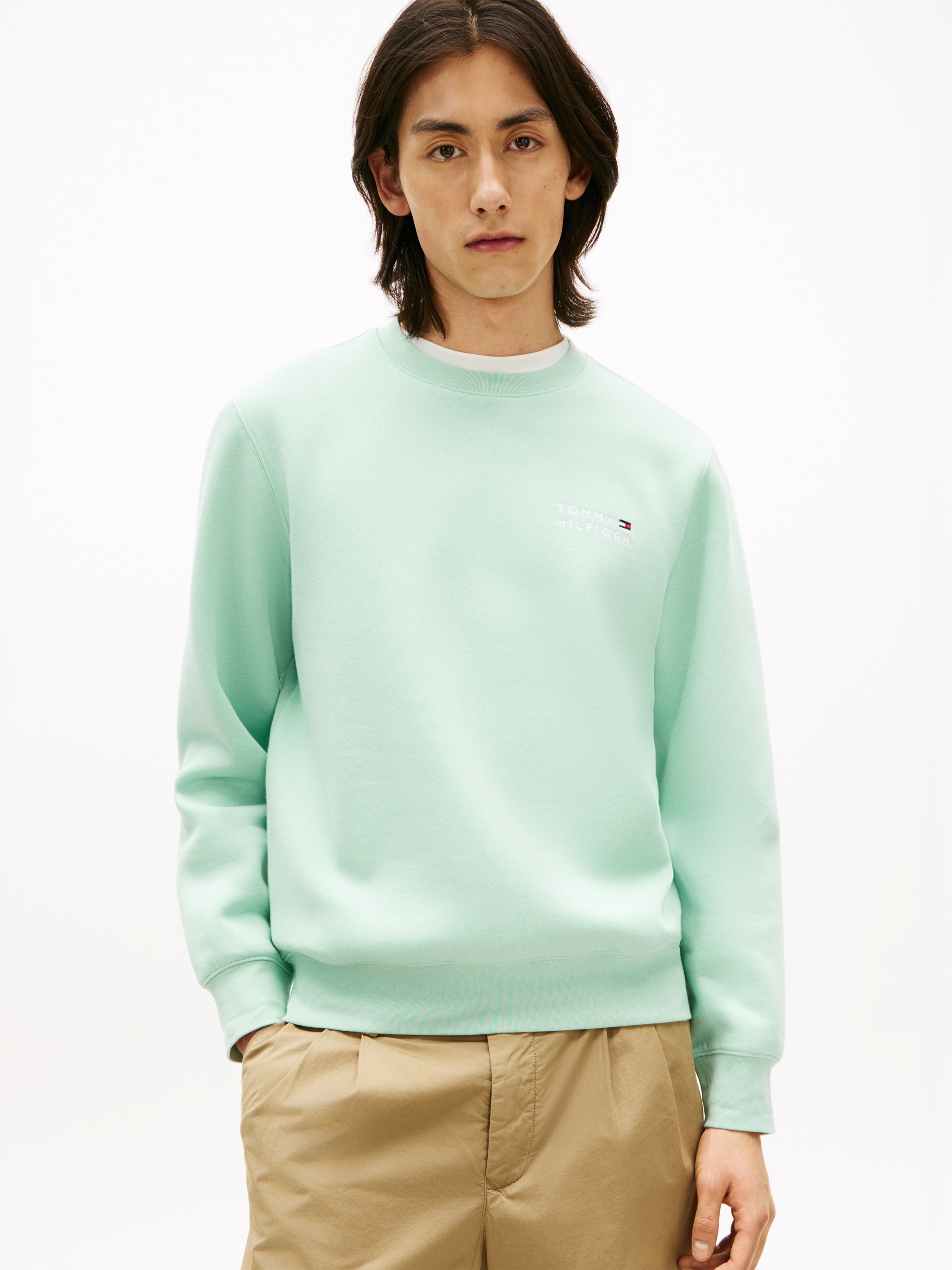 Tommy Hilfiger Sweatshirt »BRAND LOVE TERRY EMBROIDDERY STACK«
