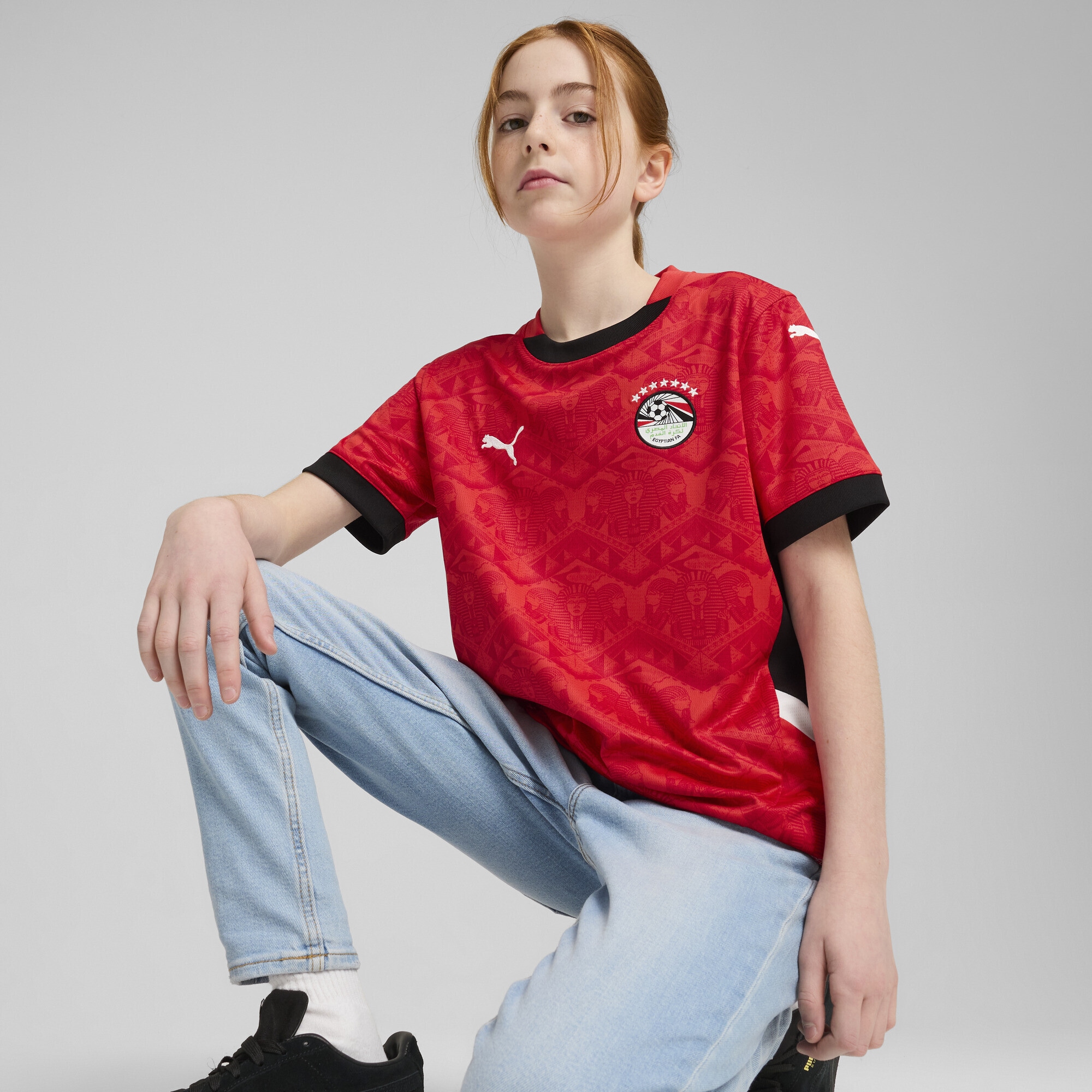 PUMA Trainingsshirt »Ägypten 2025 Heimtrikot Jugendliche«