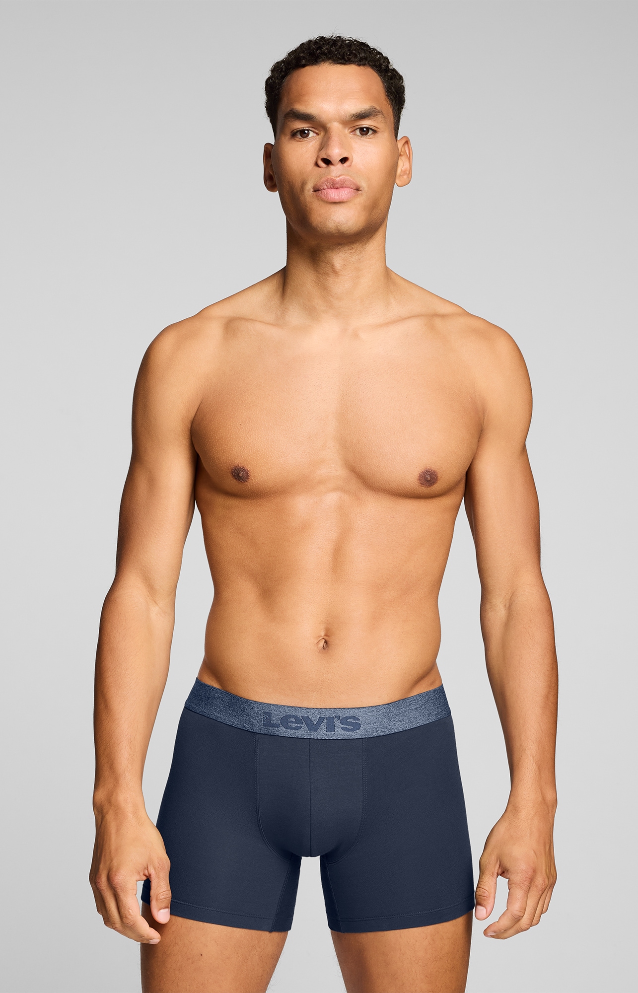 Levi's® Boxer »LEVIS MEN MEL WB BOXER BRIEF« ohne Eingriff, tonaler Logobund, elastisch, Cotton-Mix