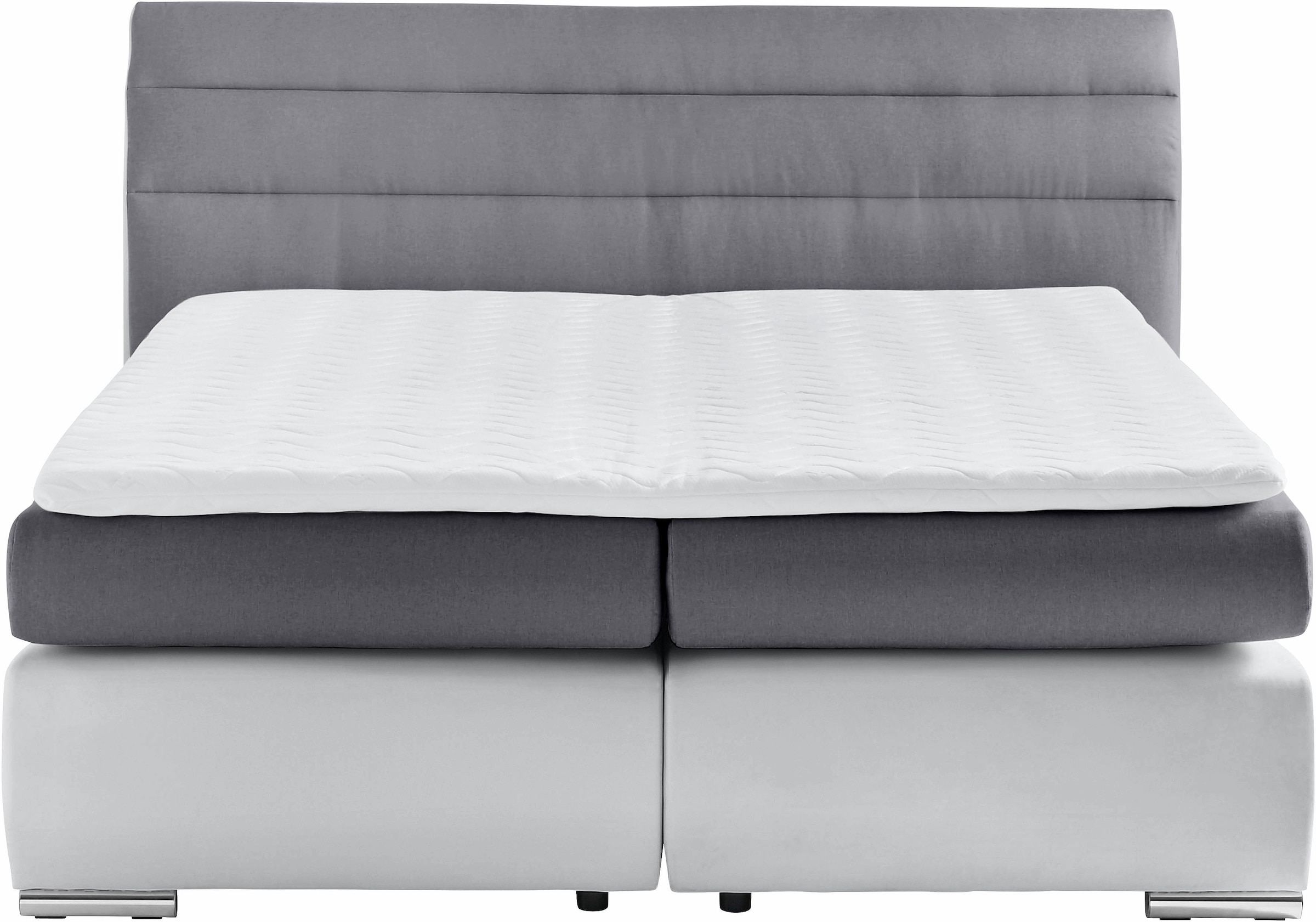 Places of Style Boxspringbett »Luna«, bis zu 3 Härtegrade, incl. Topper