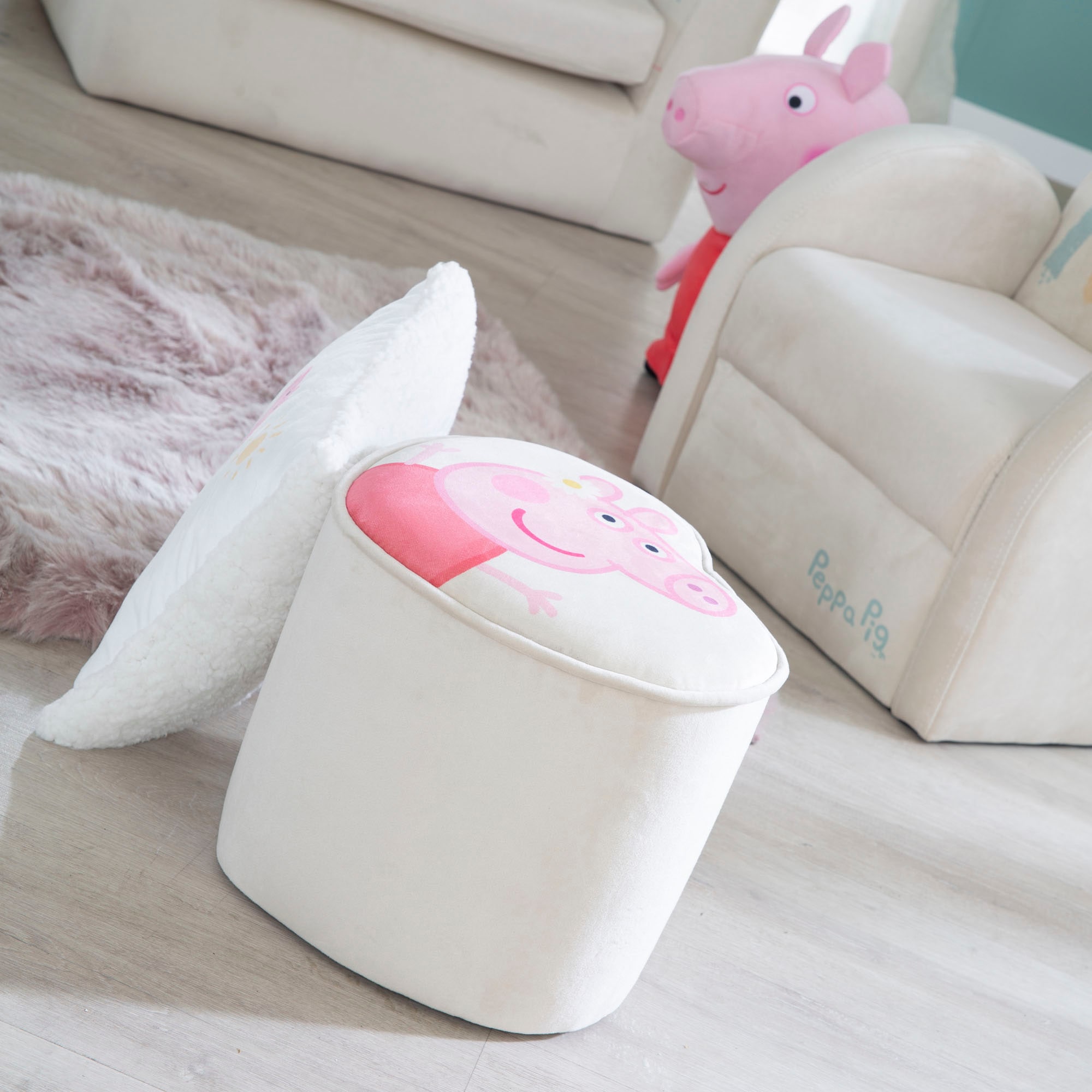 roba® Kinderhocker »Peppa Pig«, in Herzform