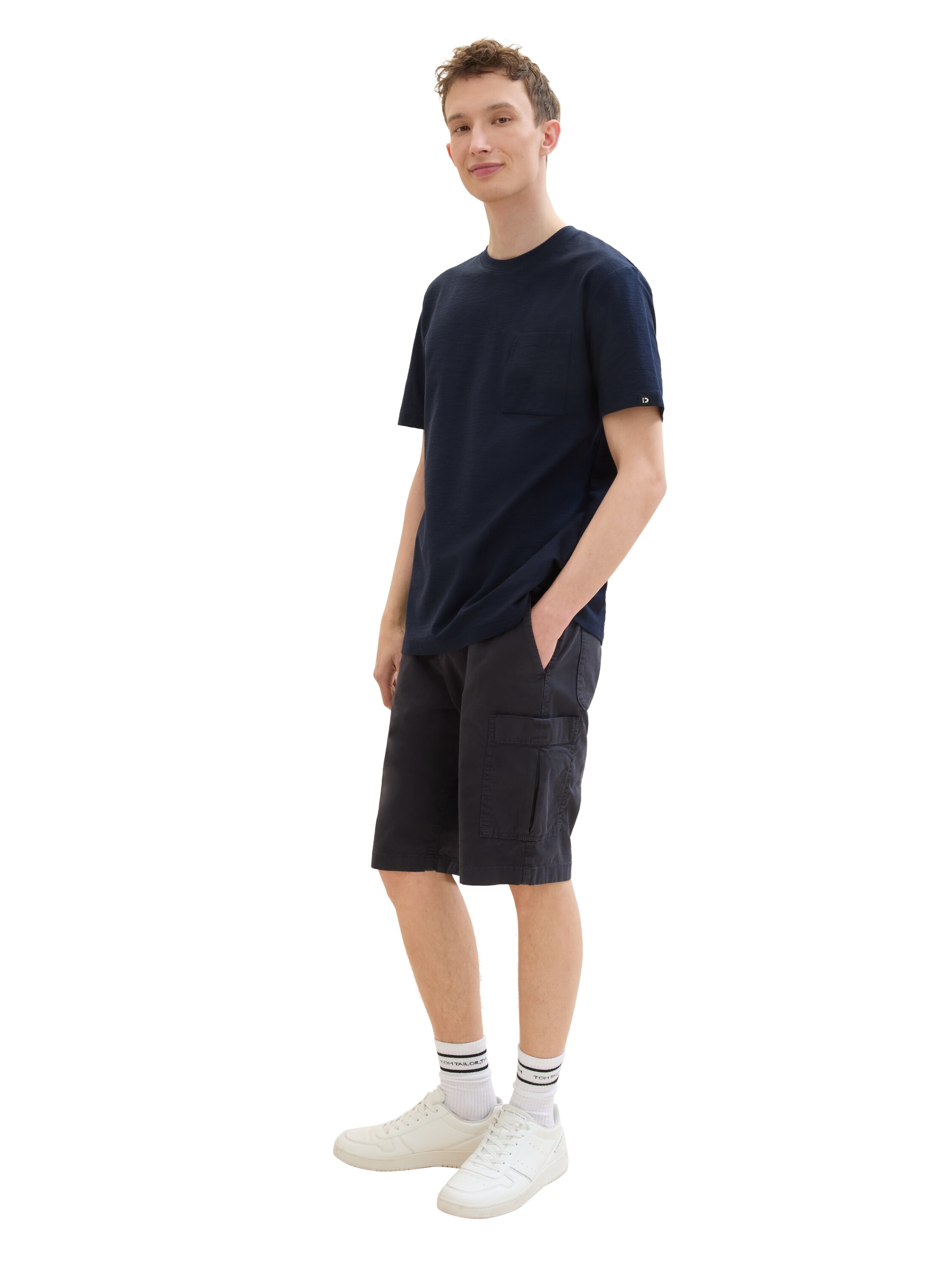 TOM TAILOR Denim Cargoshorts, unifarben