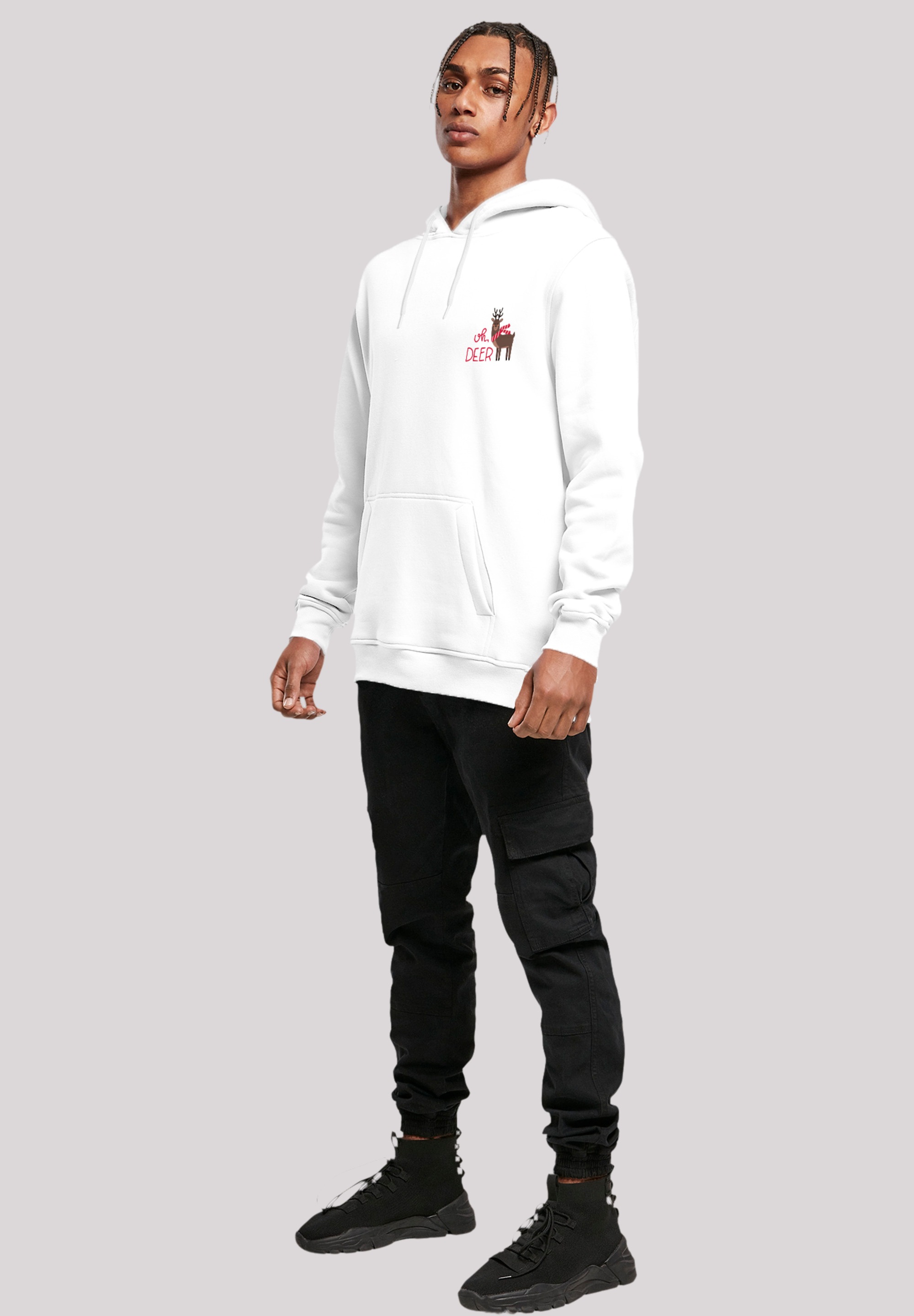 F4NT4STIC Kapuzenpullover »Christmas Deer«, Premium Qualität, Rock-Musik, Band