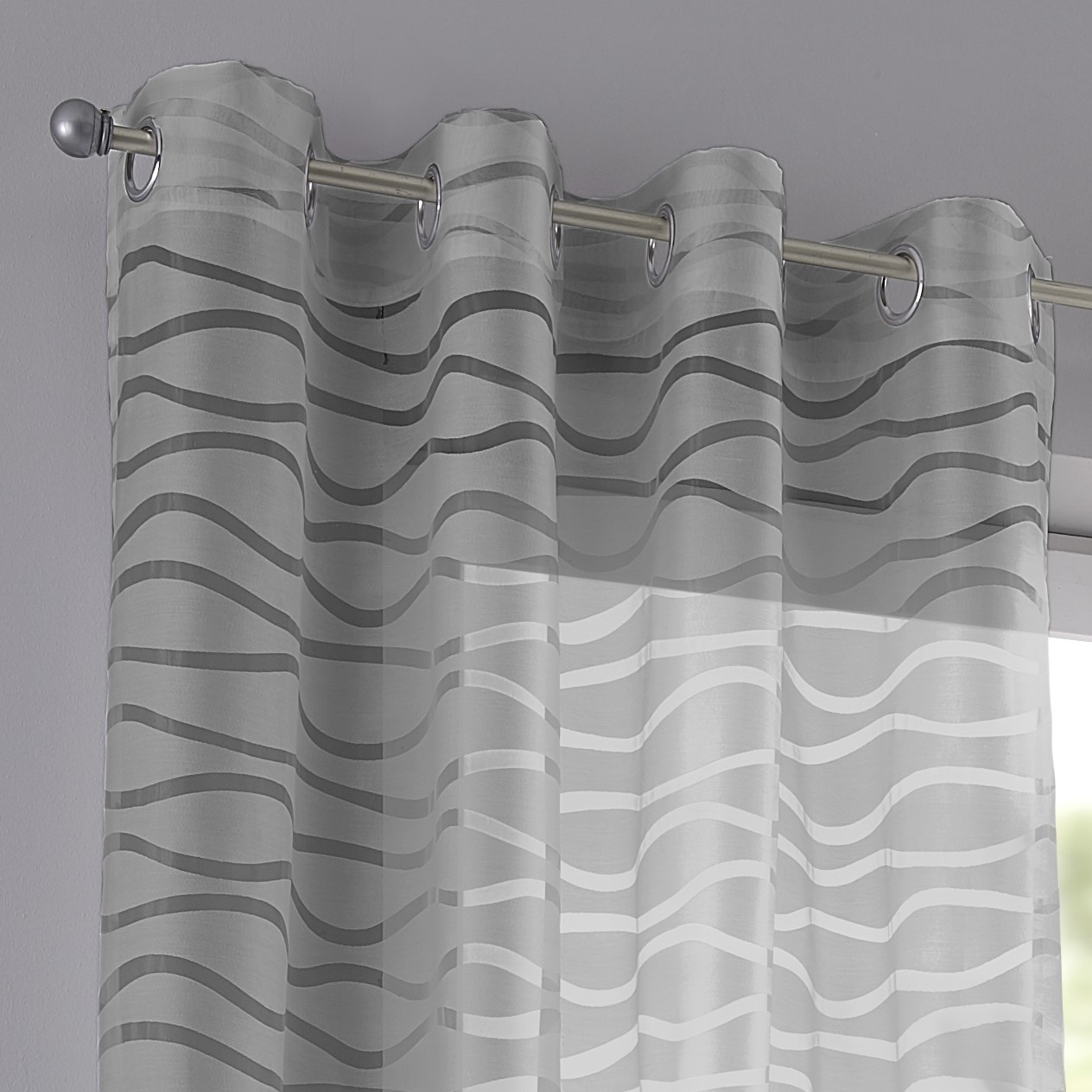 Kutti Vorhang »Enya«, (1 St.), Ausbrenner, modernes Design