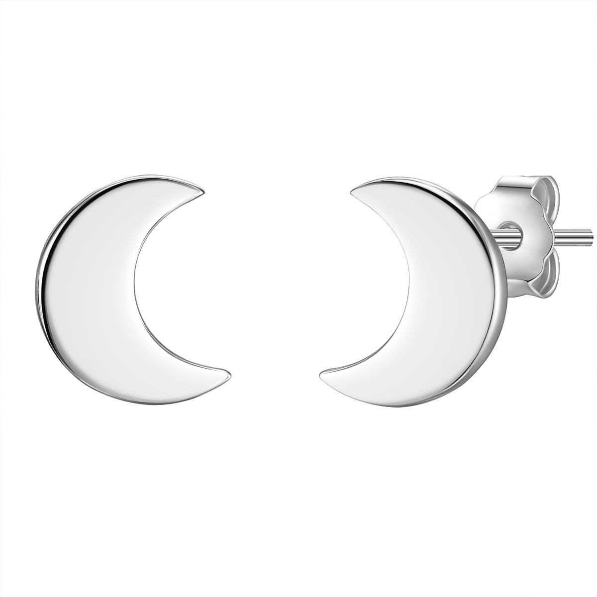 Paar Ohrstecker GLANZSTÜCKE MÜNCHEN "Set: G231", silber, Ohrringe, Damen, 8,8, Silber 925 (Sterlingsilber), mit Mond aus Sterling Silber