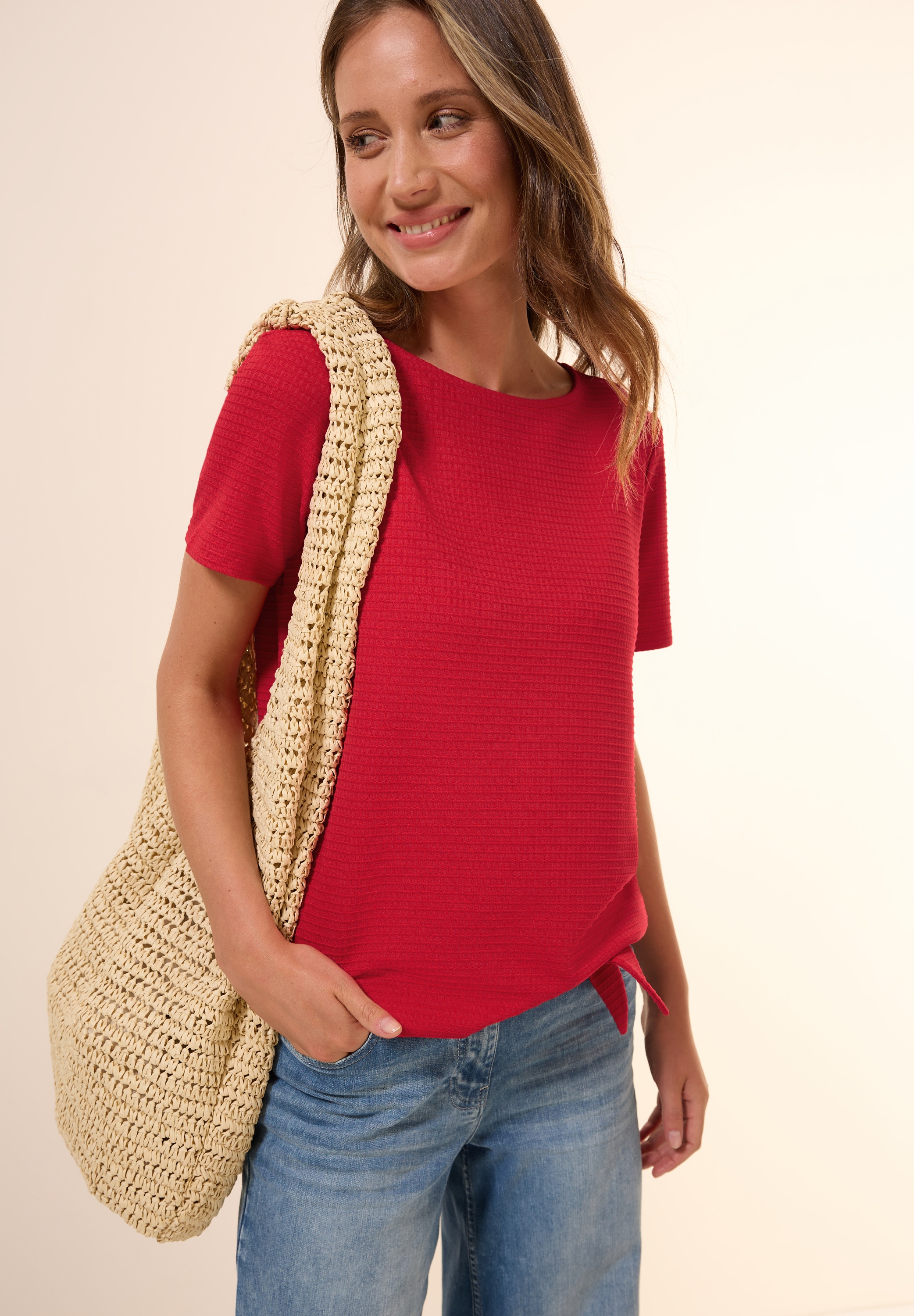 Cecil T-Shirt, mit Knoten Detail
