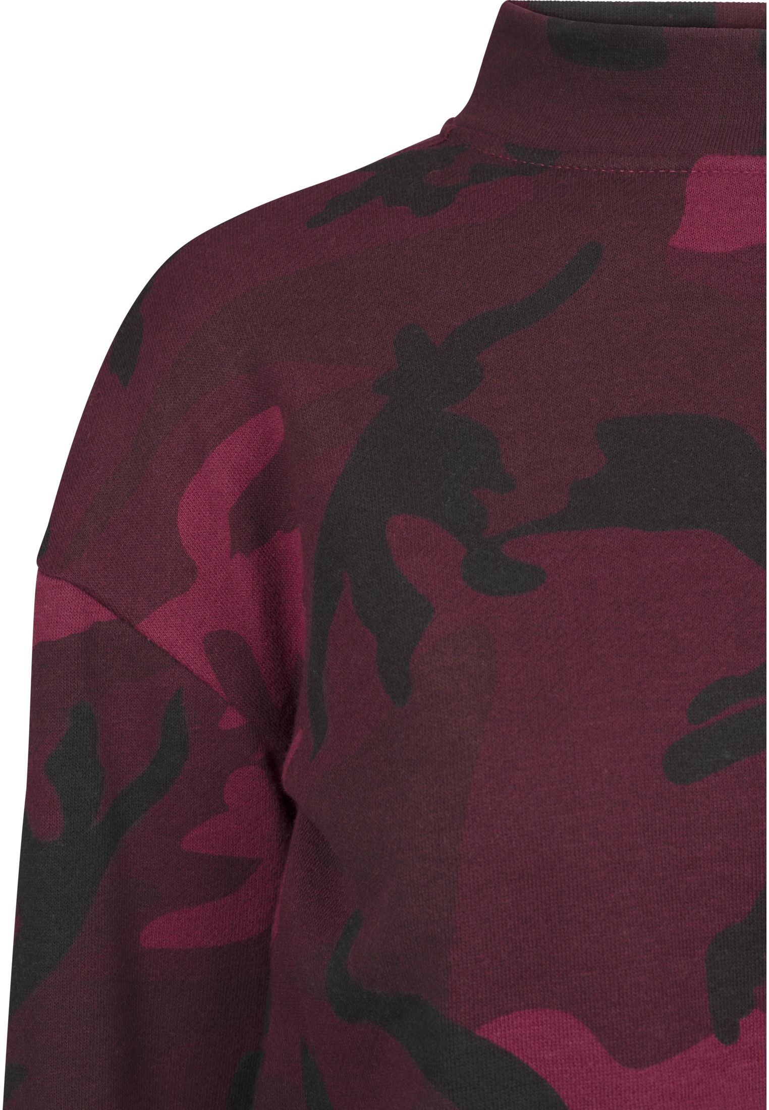 URBAN CLASSICS Sweatshirt »Urban Classics Damen Ladies Camo Turtleneck Crew«, (1 tlg.)
