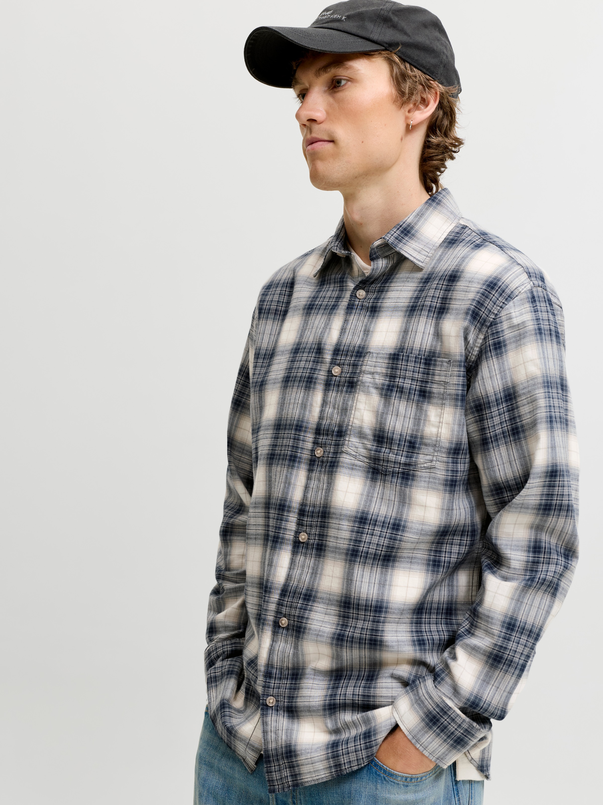 Jack & Jones Langarmhemd »JJJAMES FLANNEL SHIRT L/S« Baumwolle, regular fit