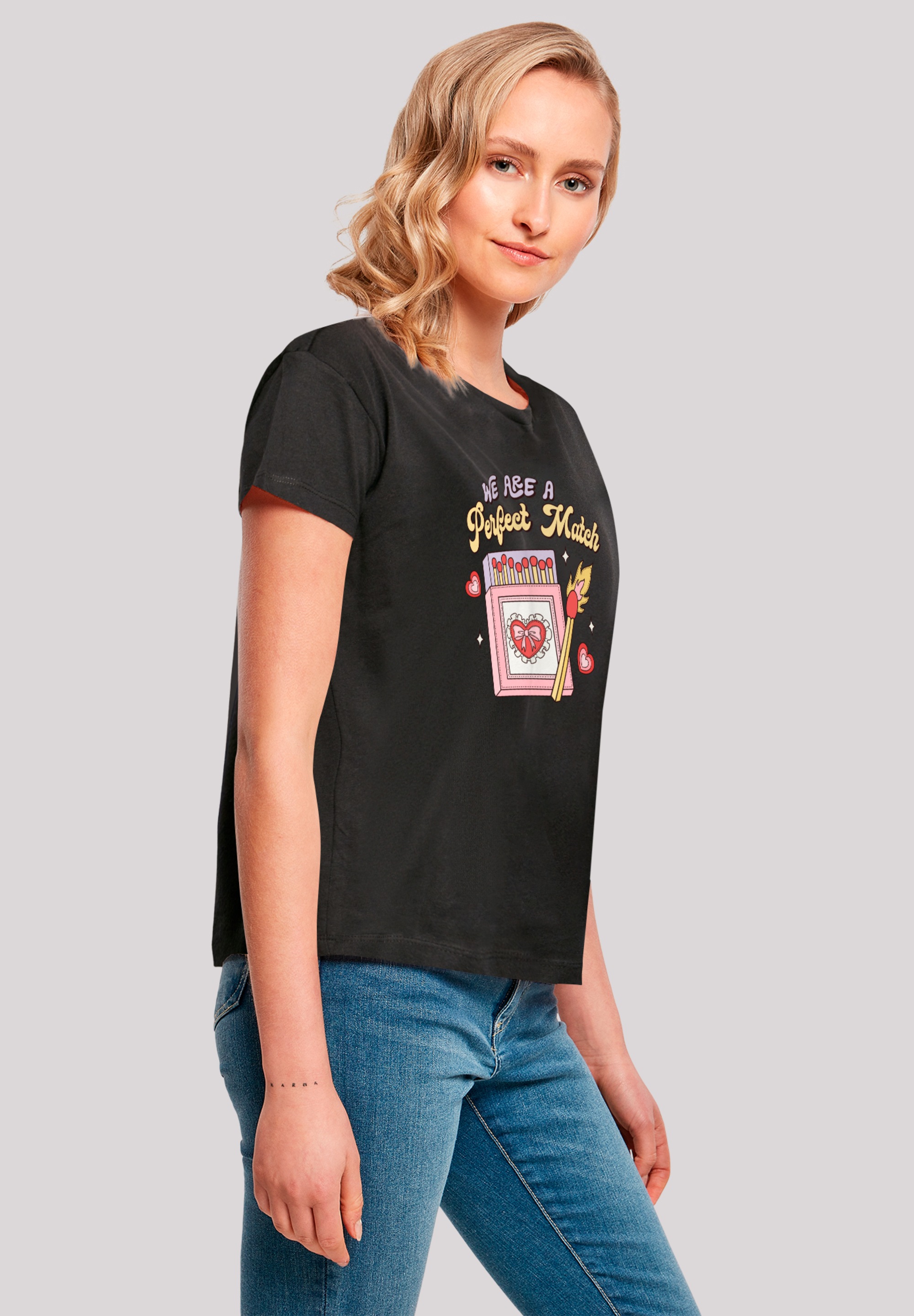 F4NT4STIC T-Shirt »We Are A Perfect Match Love«, Premium Qualität