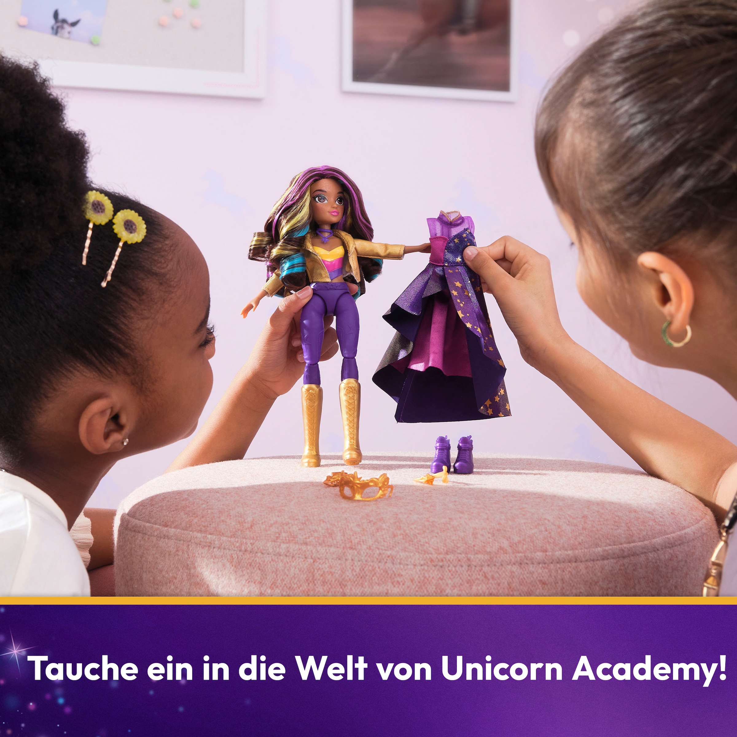 Spin Master Anziehpuppe »Unicorn Academy - Deluxe Fashion Doll - Sophia Masquerade«