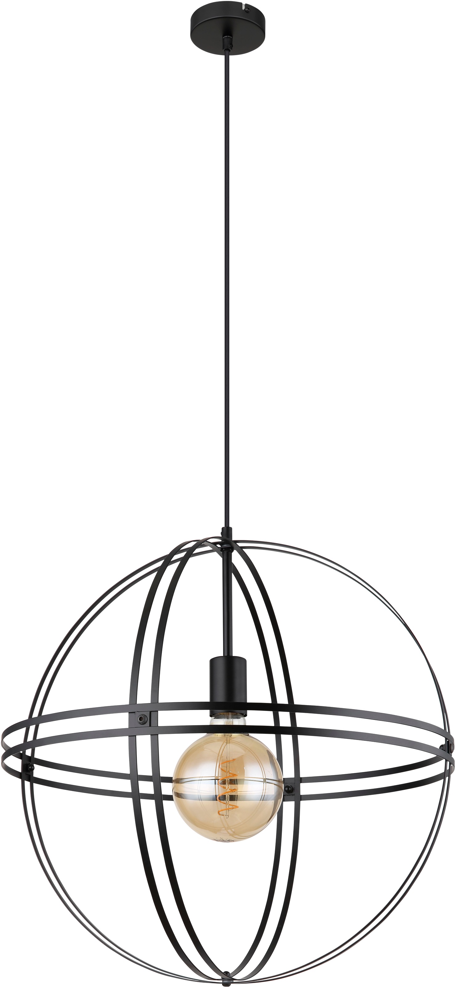 GLOBO LIGHTING Hängeleuchte »TAMARA« E27 1 Stk. Hängeleuchte für Esszimmer schwarz modern