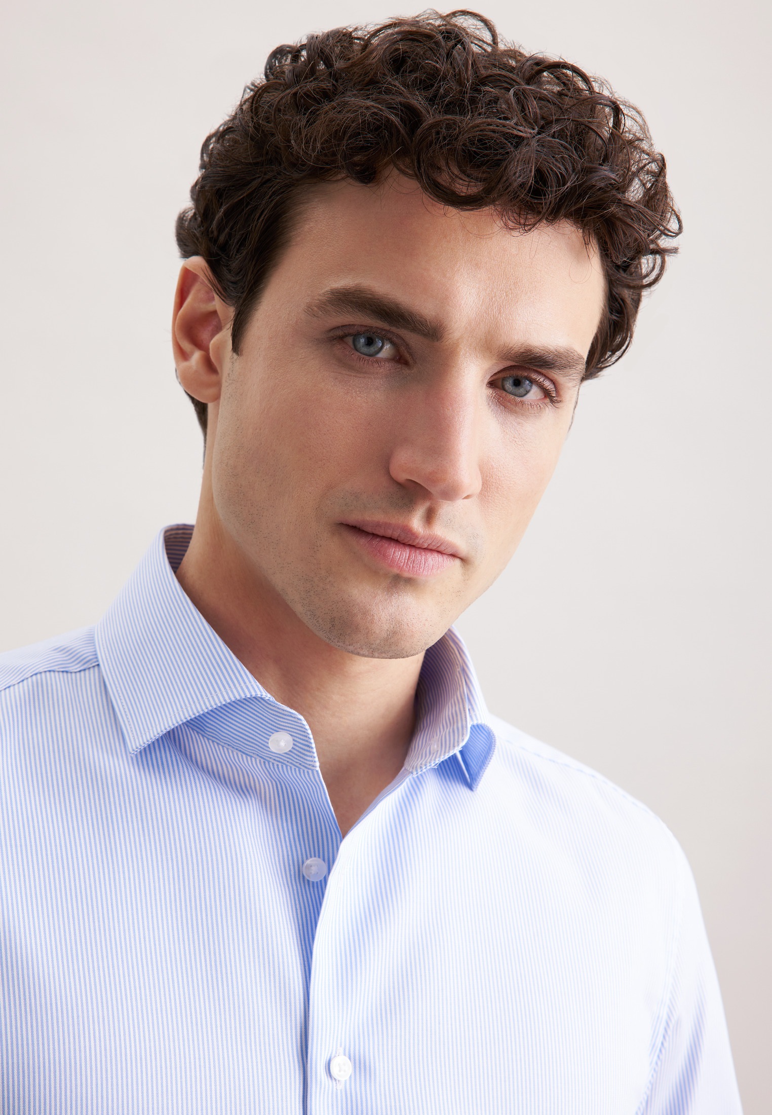 Thumbnail - seidensticker Businesshemd "Schwarze Rose" X-Slim 1/1 Kentkragen Gestreift