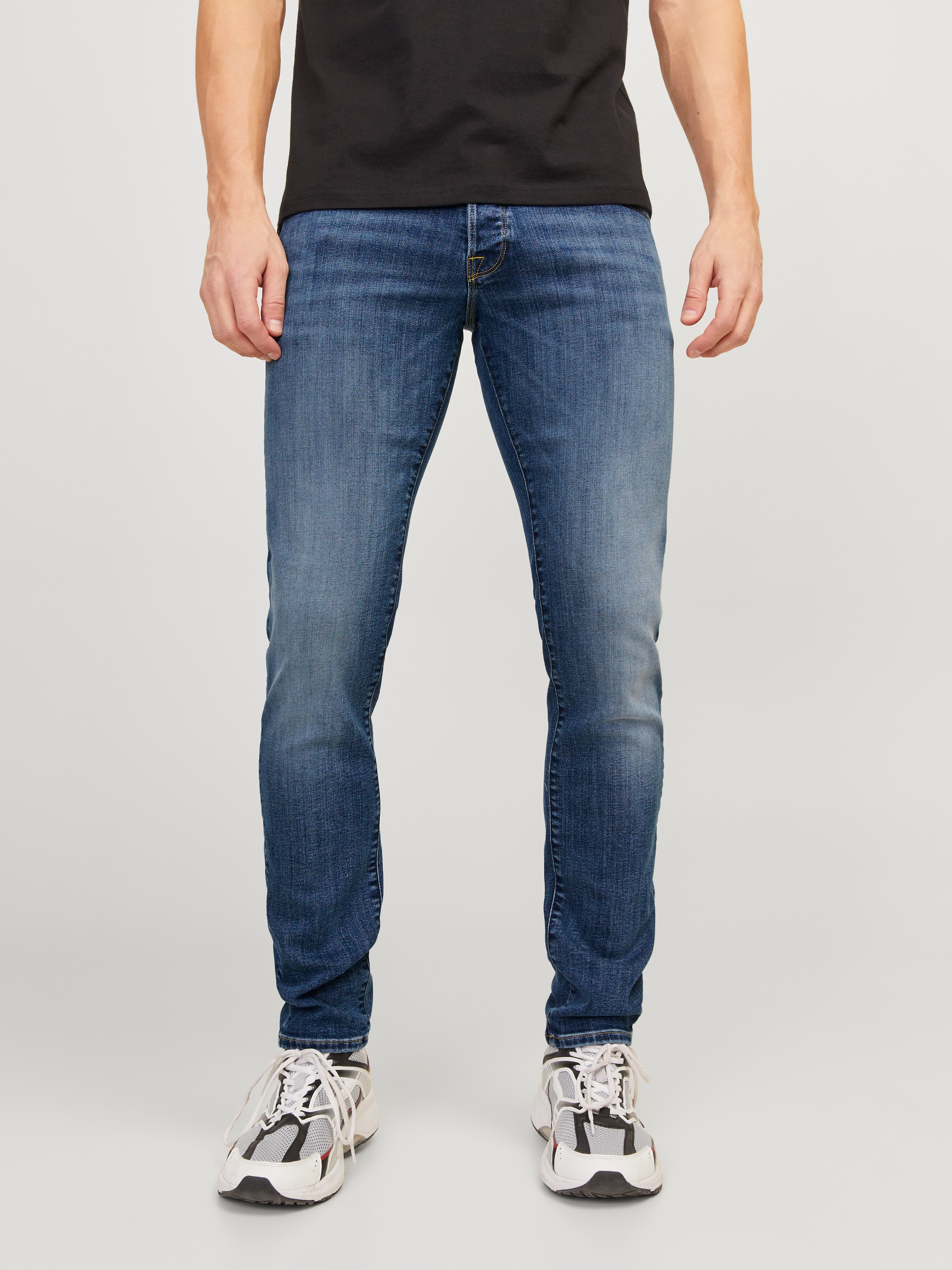Jack & Jones "JJIGLENN – Jeans mit Stretch, niedriger Leibhöhe und Taschen" günstig online kaufen