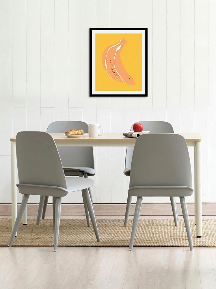 queence Bild »Bananen«, Obst-Obst Bilder-Essen-Lebensmittel-Humor, (1 St.), HD Premium Poster-Druck inkl. Holzrahmen