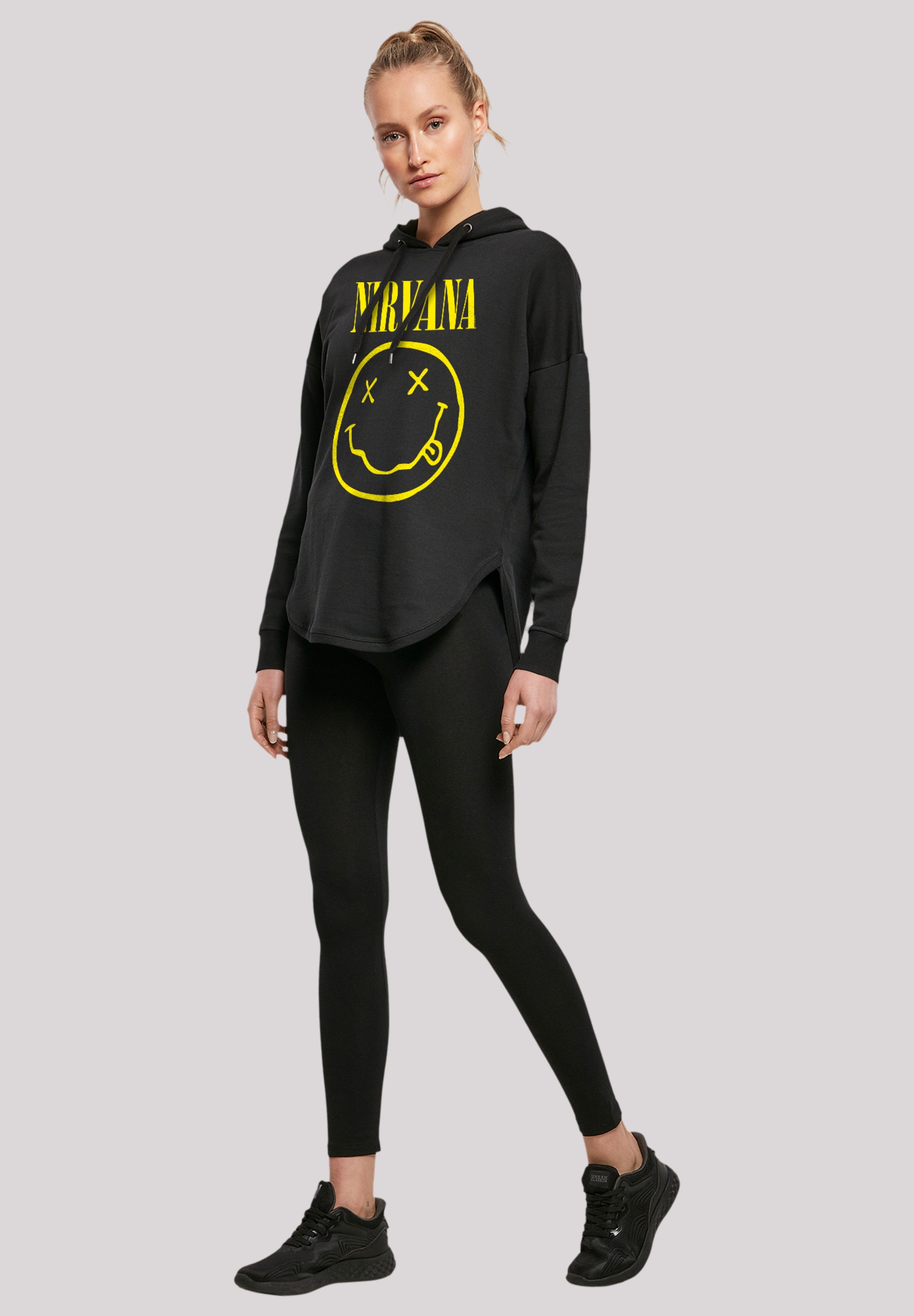 F4NT4STIC Sweatshirt »Nirvana Rock Band Yellow Happy Face«, Premium Qualität