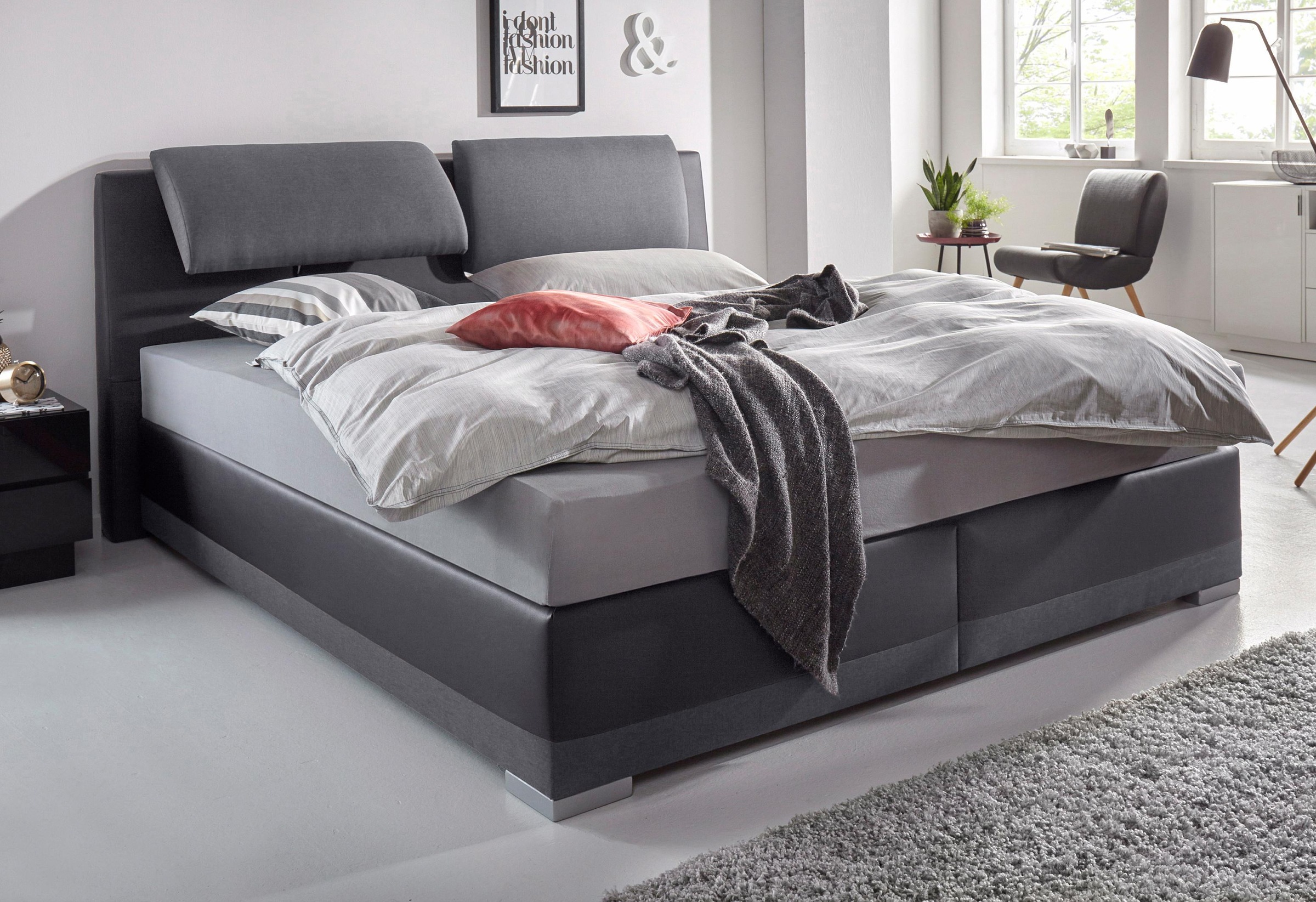 Maintal Boxspringbett, verstellbare Kopfstütze