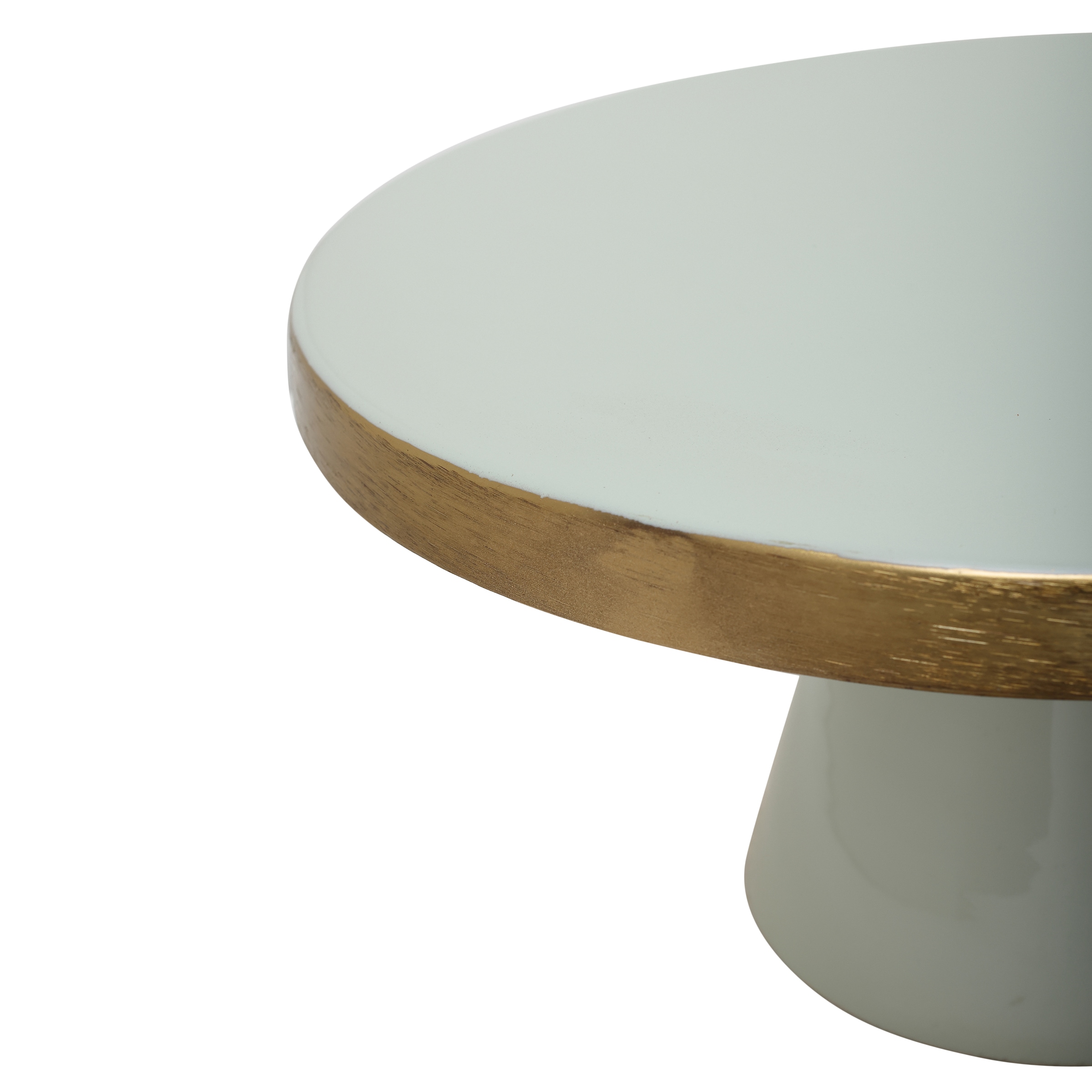 Kayoom Kuchenplatte »Kuchenplatte Art Deco 2035«, Handarbeit, schicke Serviermöglichkeit, Goldakzente