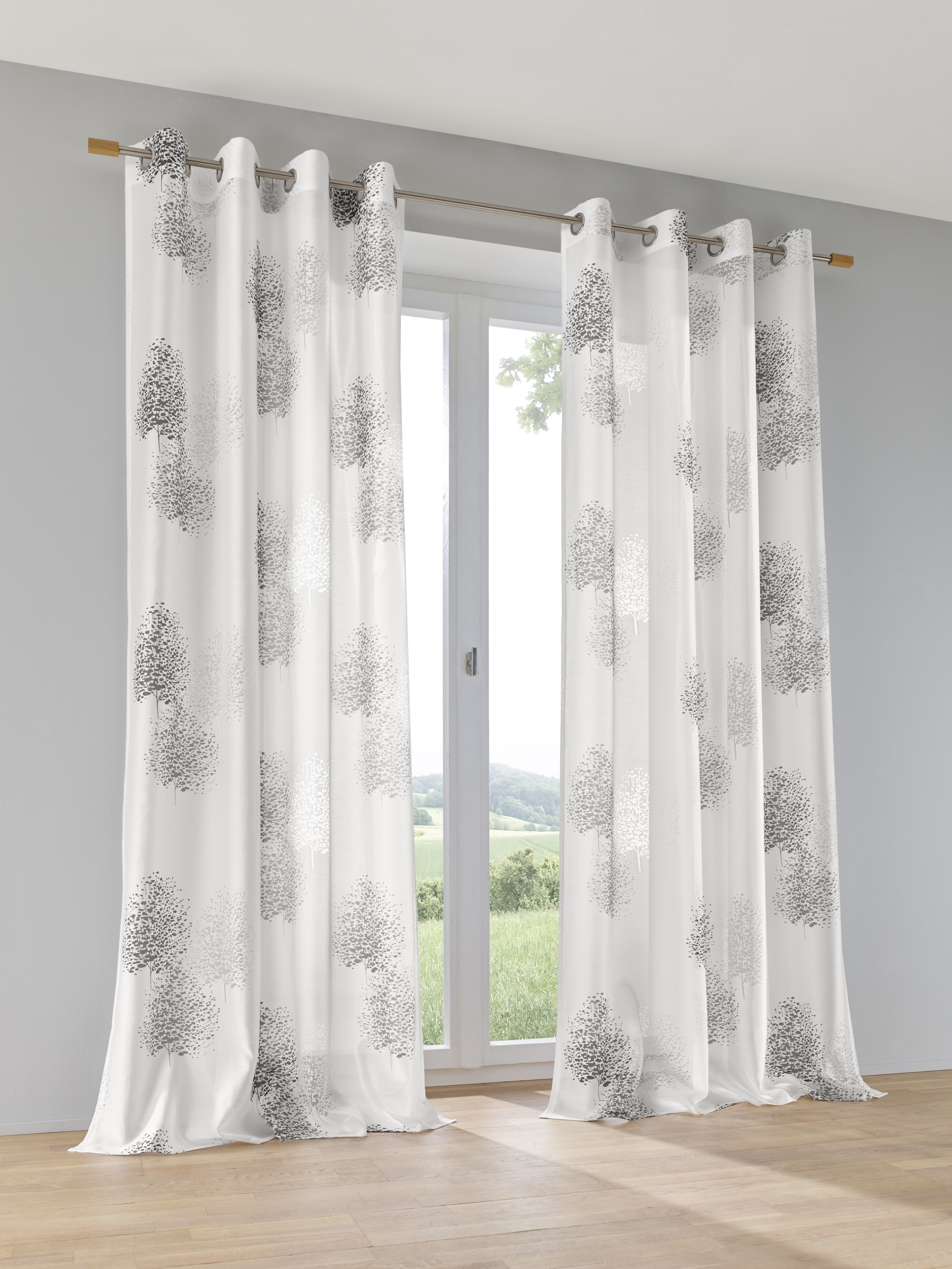 Kutti Vorhang "Belinda" Ösen 1 Stk. tlg. Gardine, halbtransparent, Ausbrenn günstig online kaufen