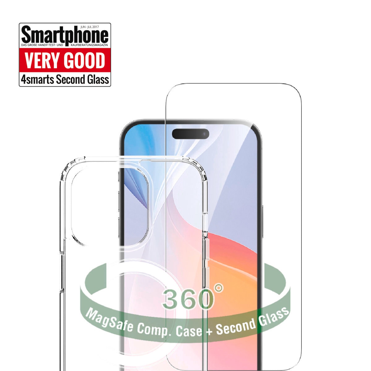 4smarts Handyhülle »360° Premium Protection Set für Apple iPhone 16 Pro«, Backcover, Schutzhülle, Handyschutzhülle, Case, Schutzcase, stoßfest