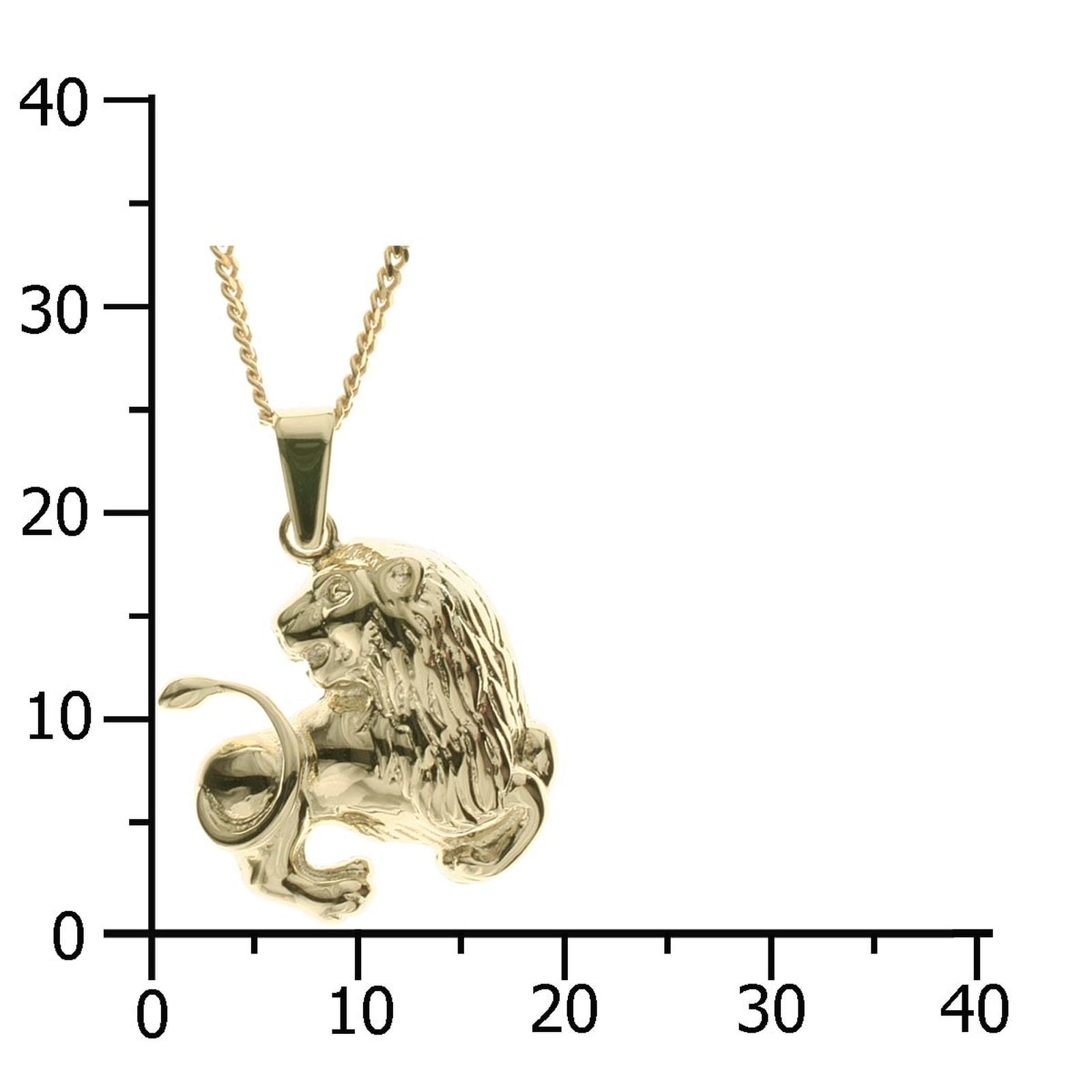OSTSEE-SCHMUCK Kette mit Anhänger »Ostsee-Schmuck Kette mit Anhänger Tierkreiszeichen Löwe«, (2 tlg.)