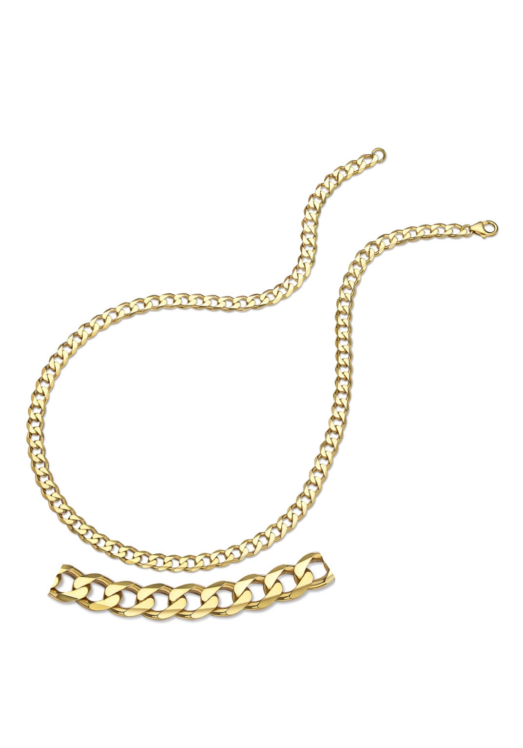 Firetti Goldkette »Schmuck Geschenk Gold Halskette Sneaker! Jeans, kaufen | Shirt, 333 für Hoodie, Geburtstag Anlass Panzerkette«, zu BAUR Weihnachten Kleid