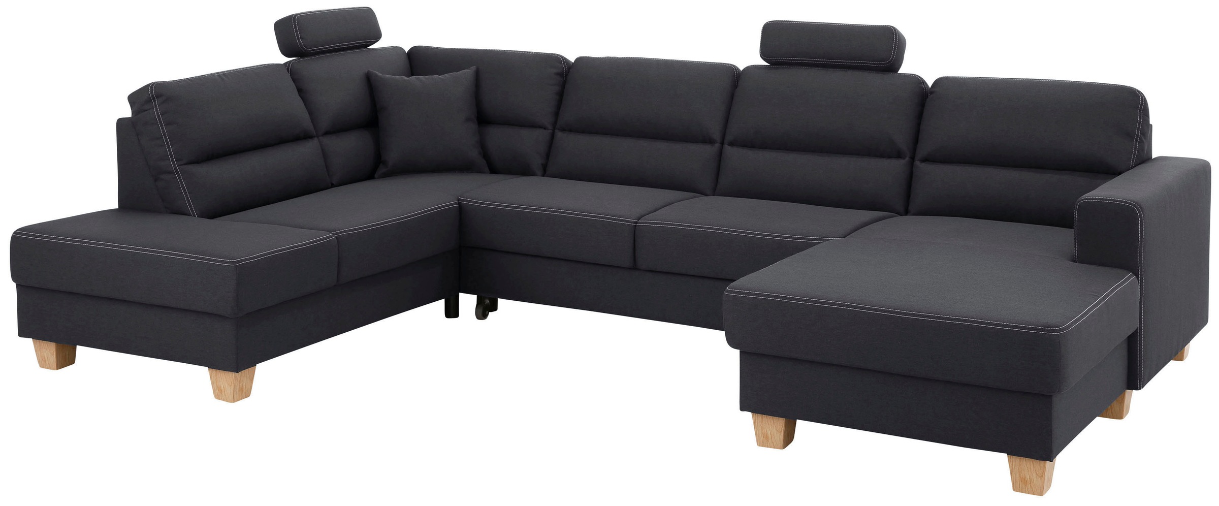 Home affaire Wohnlandschaft "Navan, komfortabel mit viel Platz, U-Form", wa günstig online kaufen