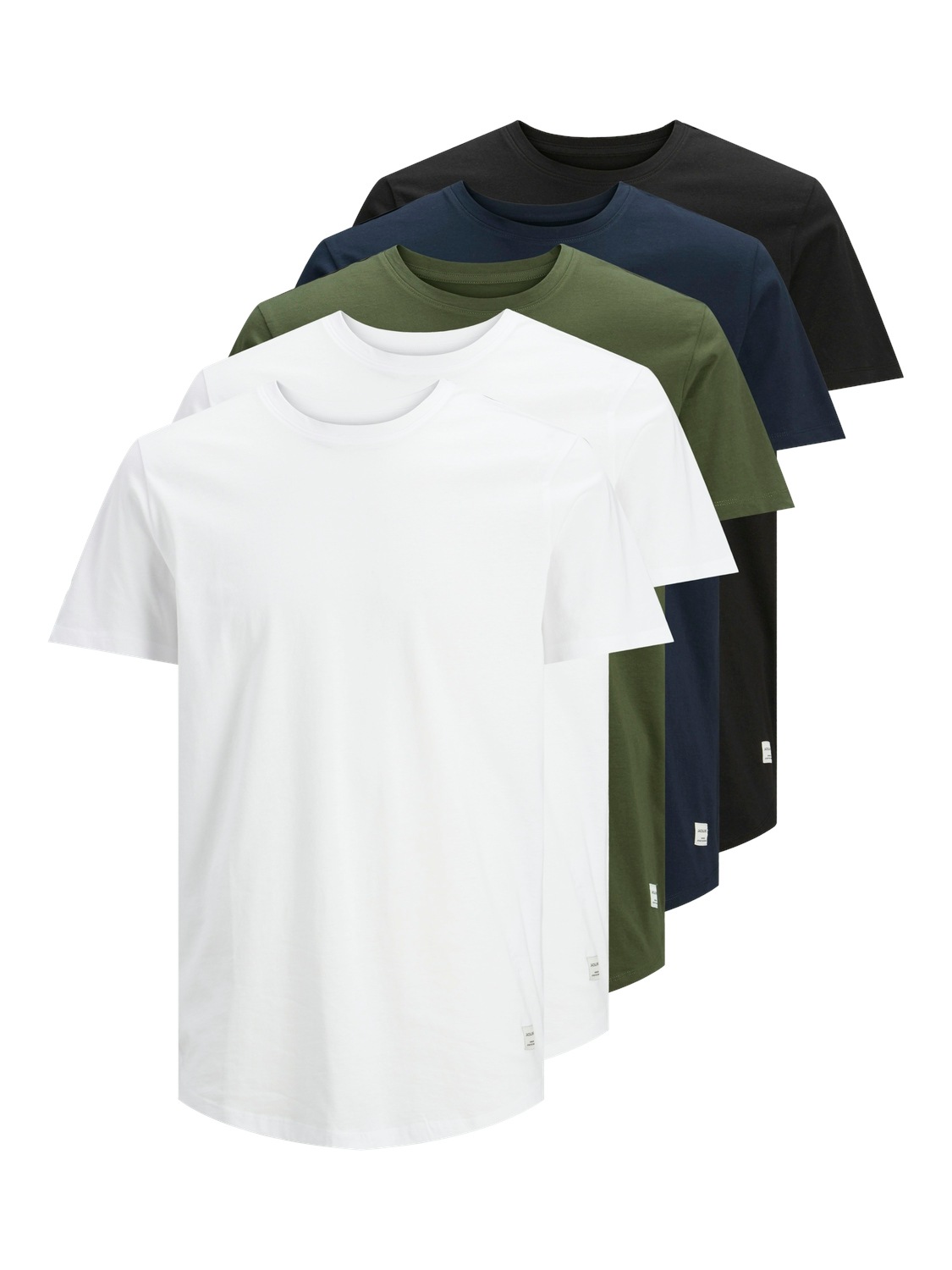 Jack & Jones T-Shirt "JJENOA TEE SS CREW NECK 5PK MP NOOS" Packung, 5er-Pac günstig online kaufen