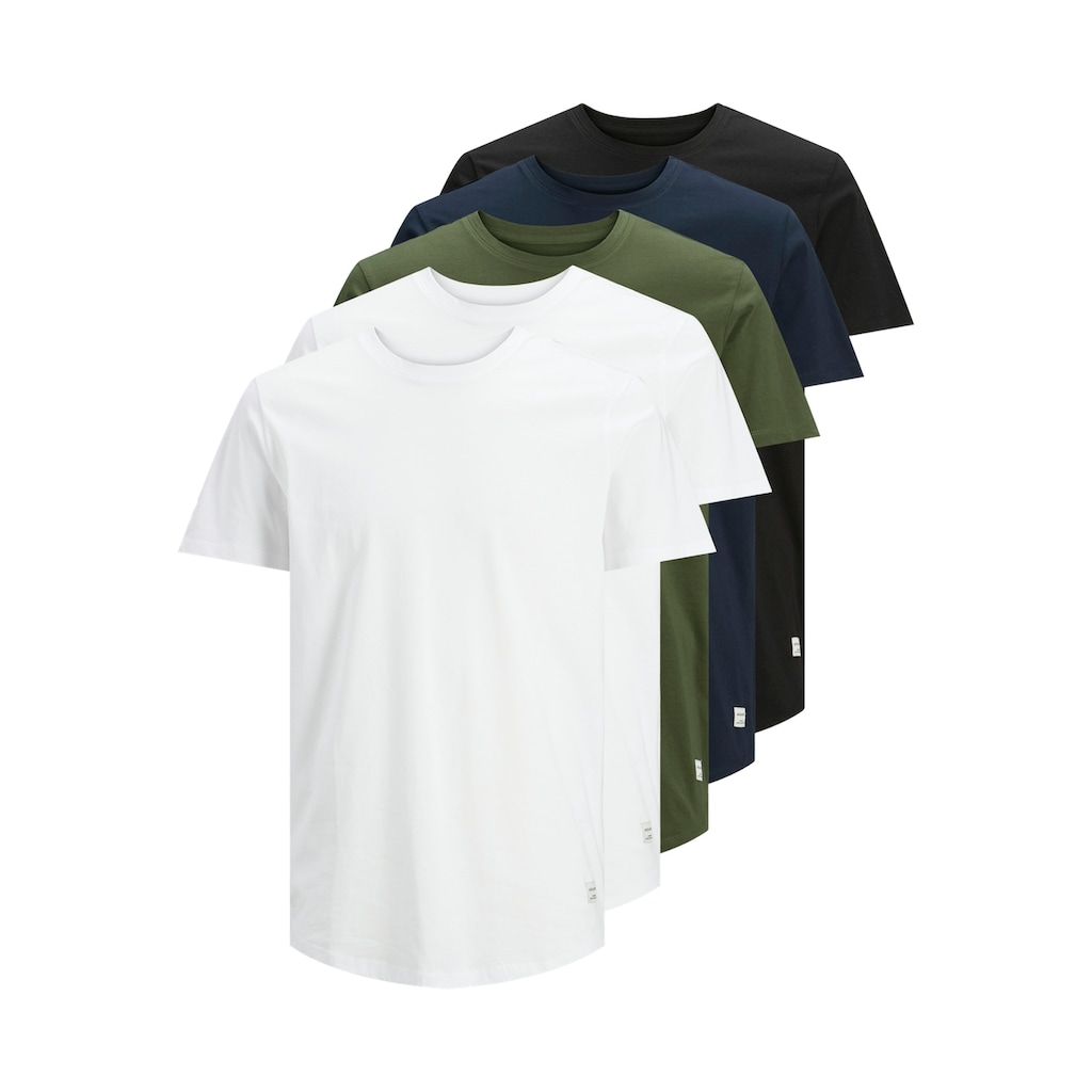 Jack & Jones T-Shirt »NOA TEE CREW NECK 5PK«, (Packung, 5 tlg., 5er-Pack)