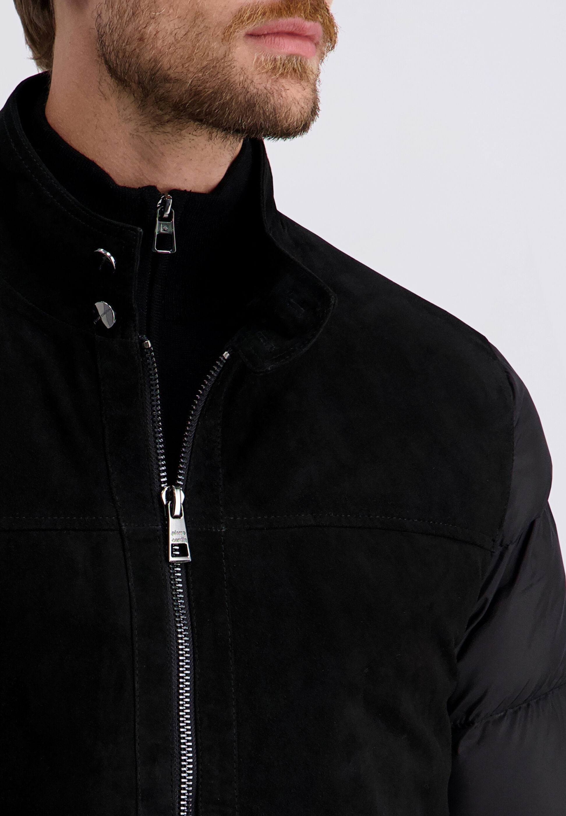 Pierre Cardin Lederjacke »Pierre Cardin Jacke« ohne Kapuze aus Leder