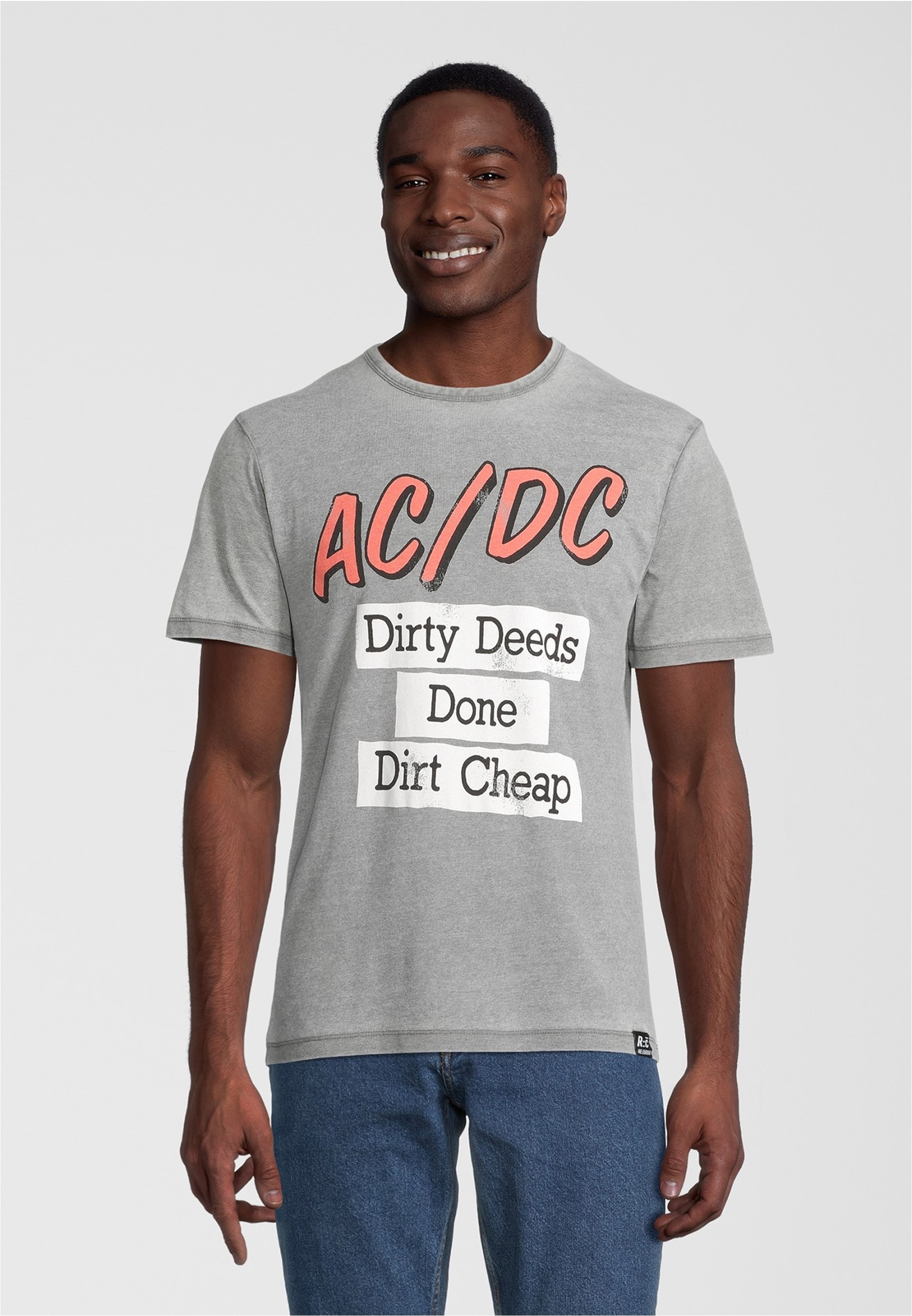 Recovered T-Shirt "ACDC Dirty Deeds Done Cheap", mit coolem AC/DC-Print günstig online kaufen