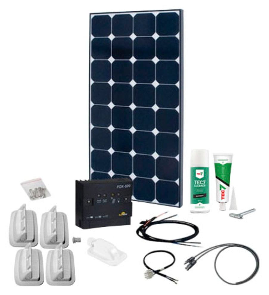 VICTRON ENERGY Solaranlage "SPR Caravan Kit, Solar Peak FOX20 120", schwarz-weiß, Solarmodule