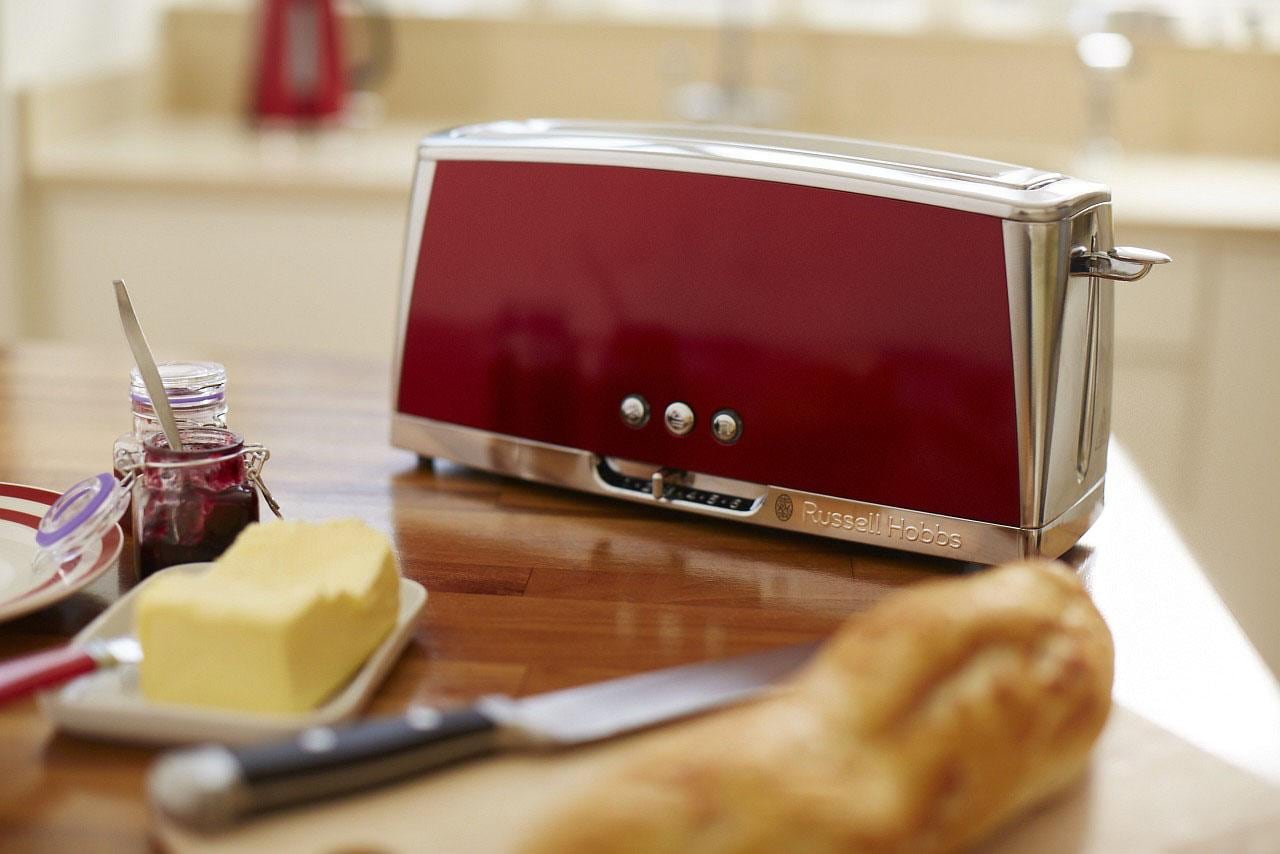 RUSSELL HOBBS Toaster »Luna Solar Red 23250-56«, 1 langer Schlitz, für 2 Scheiben, 1420 W