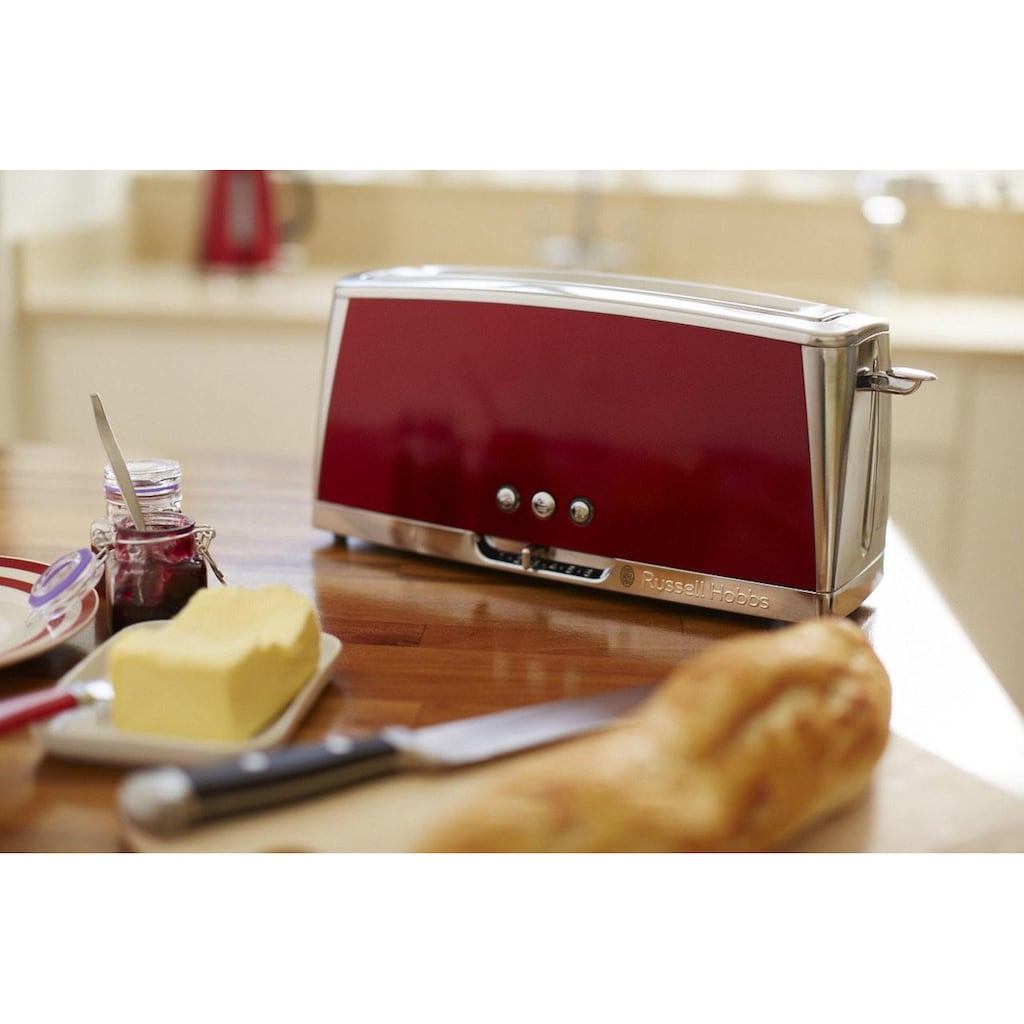 RUSSELL HOBBS Toaster »Luna Solar Red 23250-56«, 1 langer Schlitz, für 2 Scheiben, 1420 W