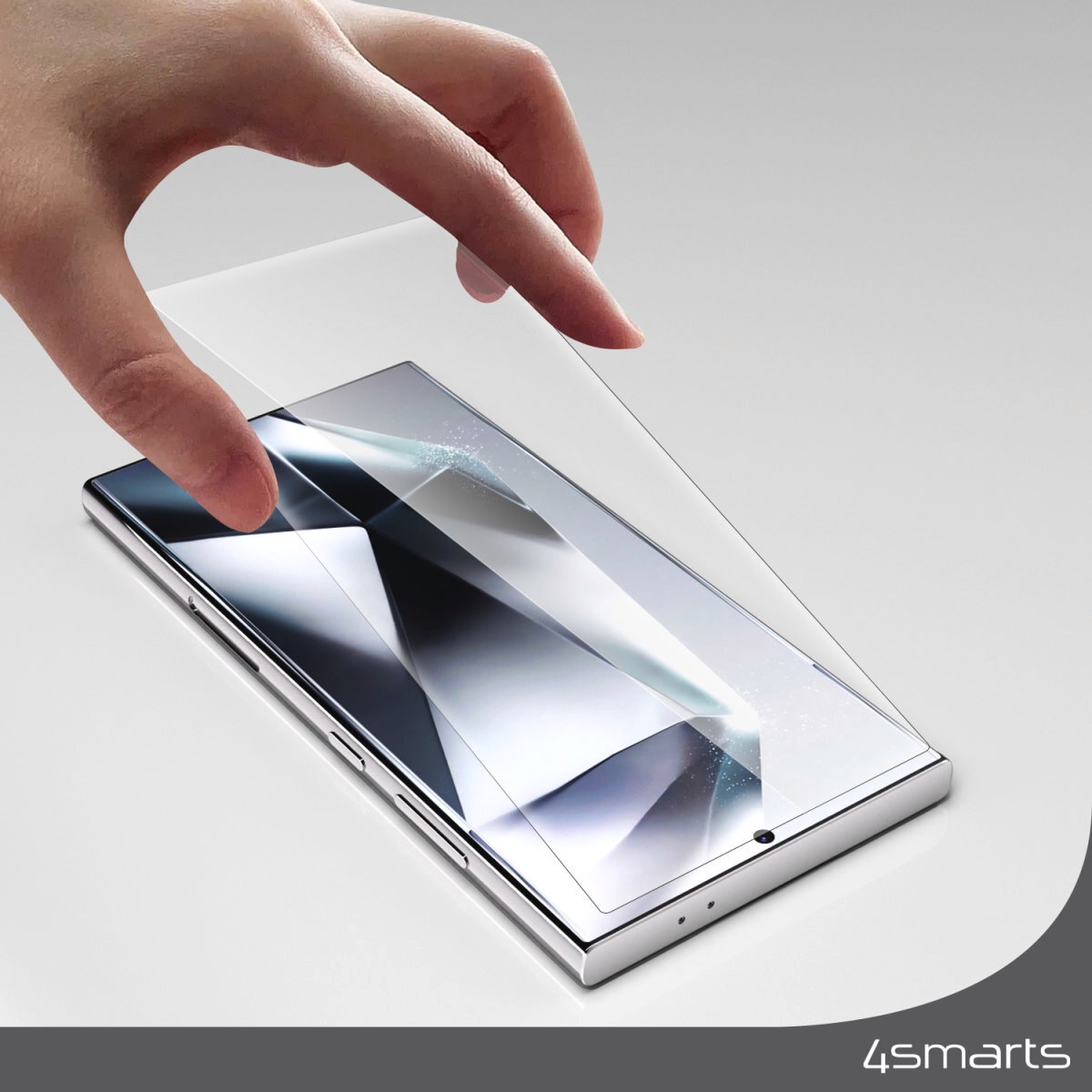 4smarts Displayschutzglas »Second Glass Screen Protector«, für Samsung Galaxy S25 Ultra, Displayschutzfolie, Schutzfolie, Bildschirmschutz, kratz- & stoßfest