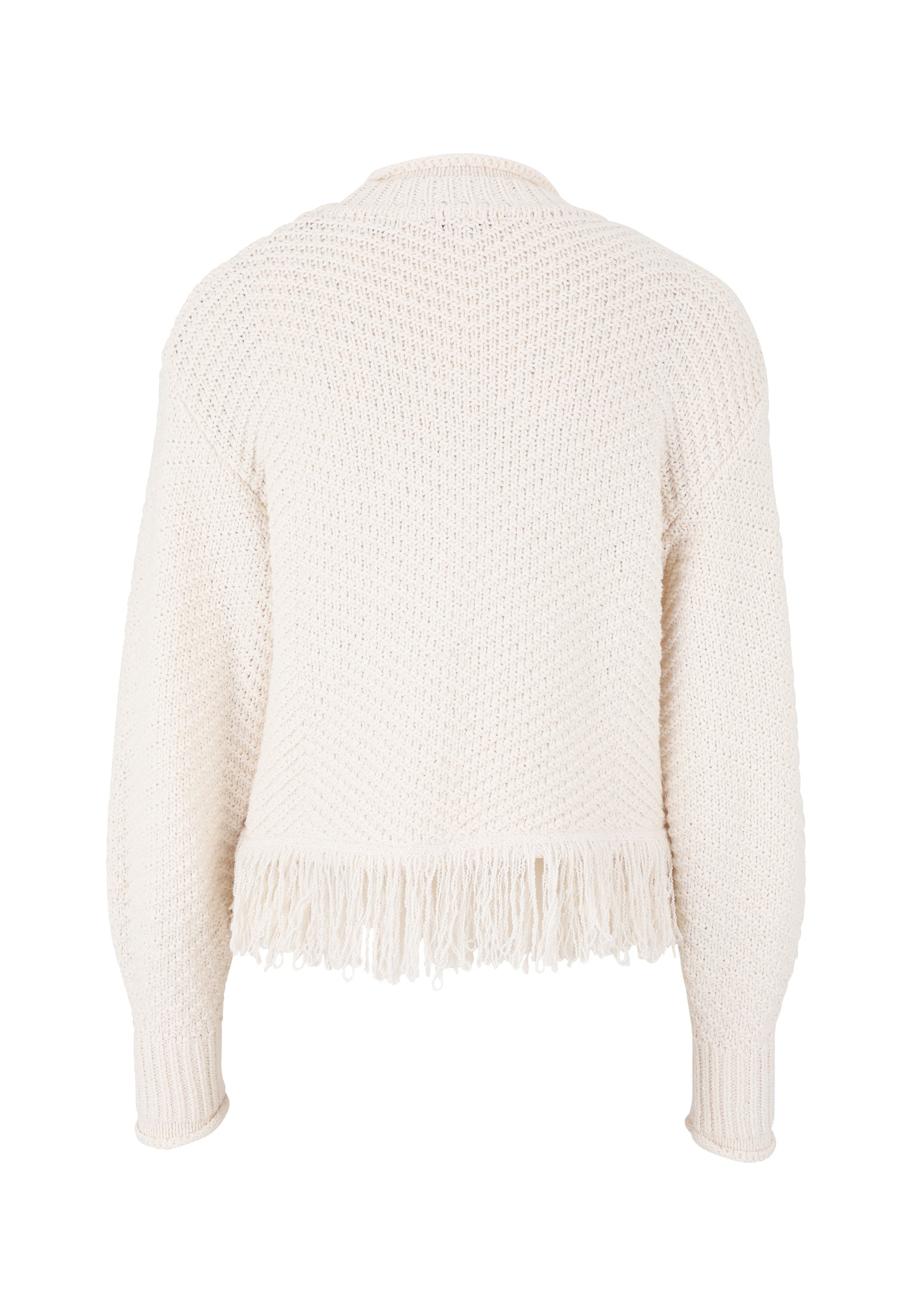 Zero Strickpullover »zero Damen Pullover mit Fransen«, (1 tlg.), Fransen
