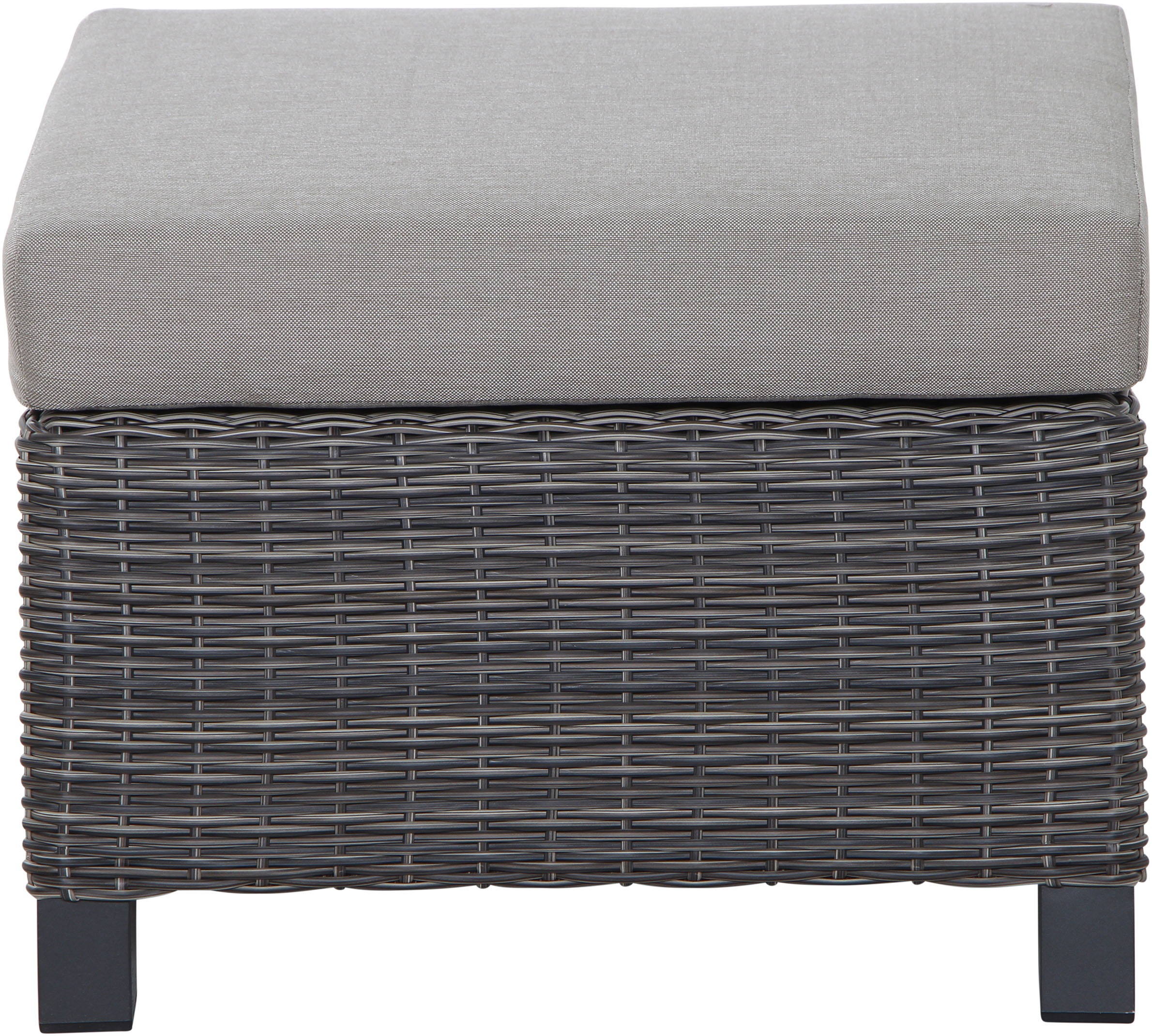 Siena Garden Gartenlounge-Hocker »CORIDO« Gestell Aluminium matt anthrazit inkl. Kissen, charcoal grey