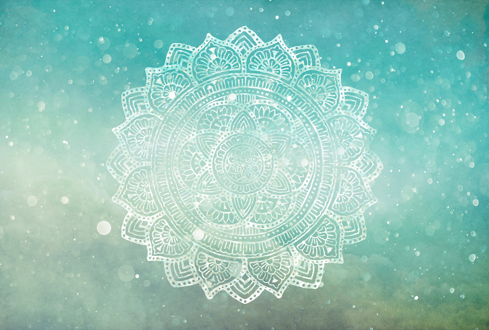 Architects Paper Fototapete "Atelier 47 Mandala Artwork 2" orientalisch glatt Vlies, Wand, Schräge, Decke