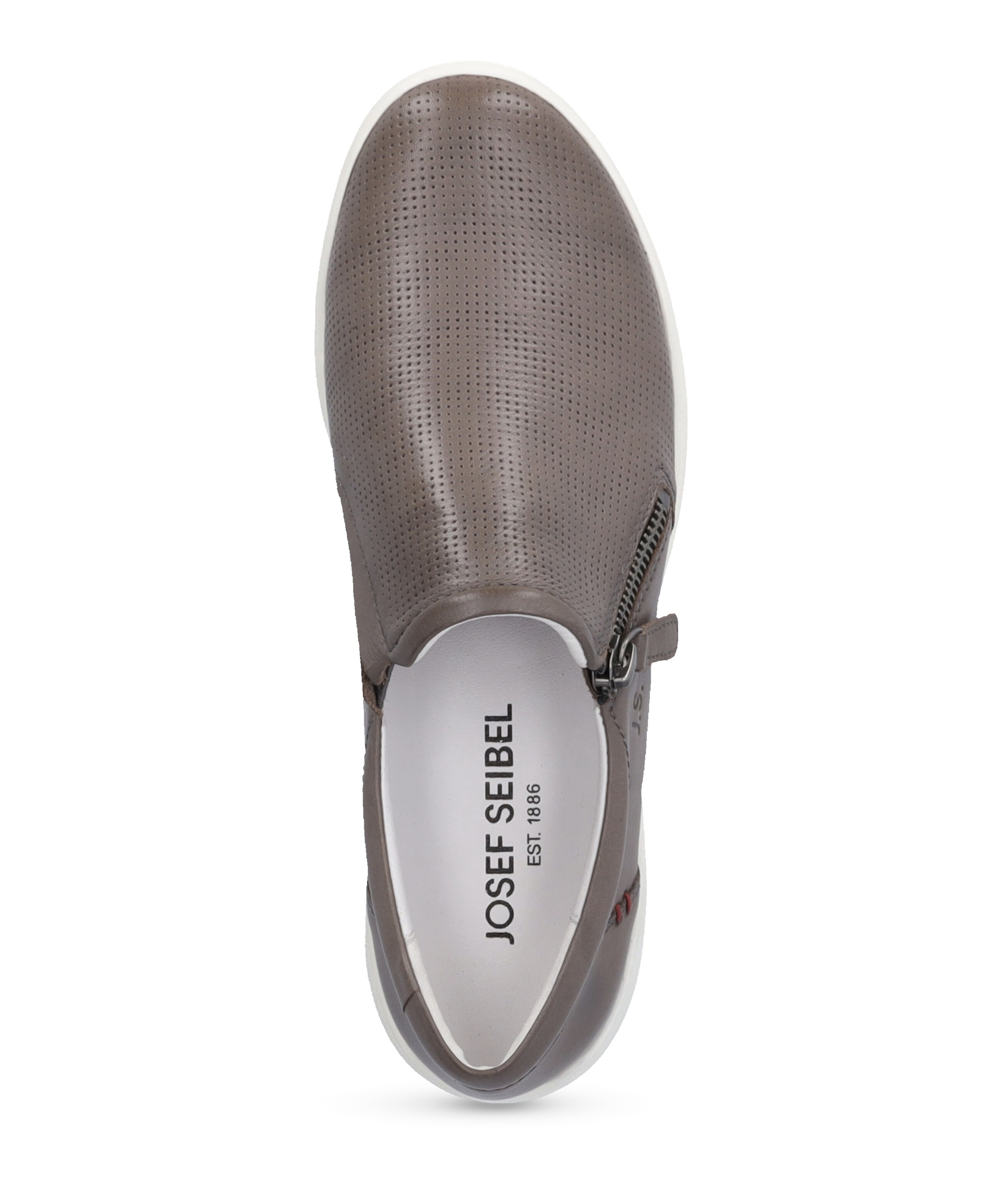 Slipper JOSEF SEIBEL "Caren 22, grau", Damen, Gr. 39, grau, Obermaterial: 100% Rindsleder Leather cow., Schuhe Slipper 2